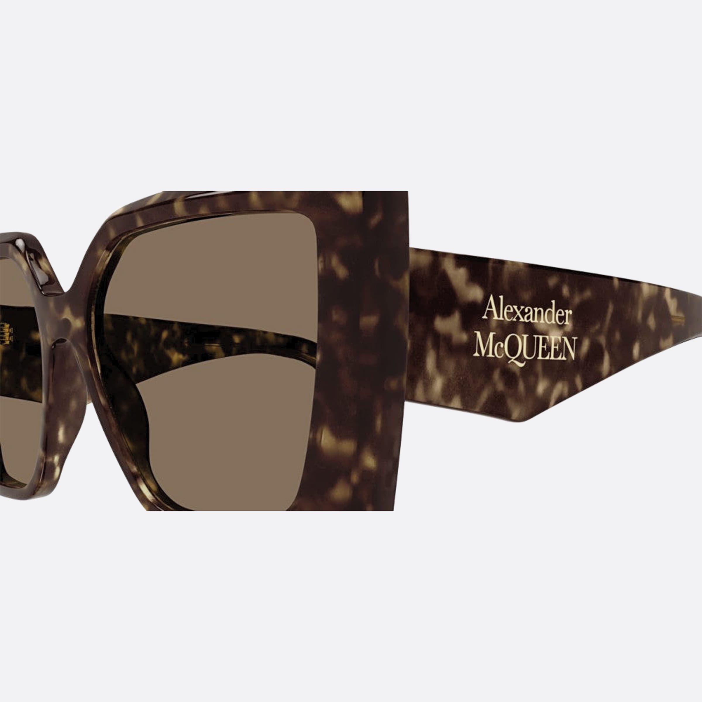 Alexander 56mm Mcqueen Havana Butterfly Woman Sunglasses - Detail View