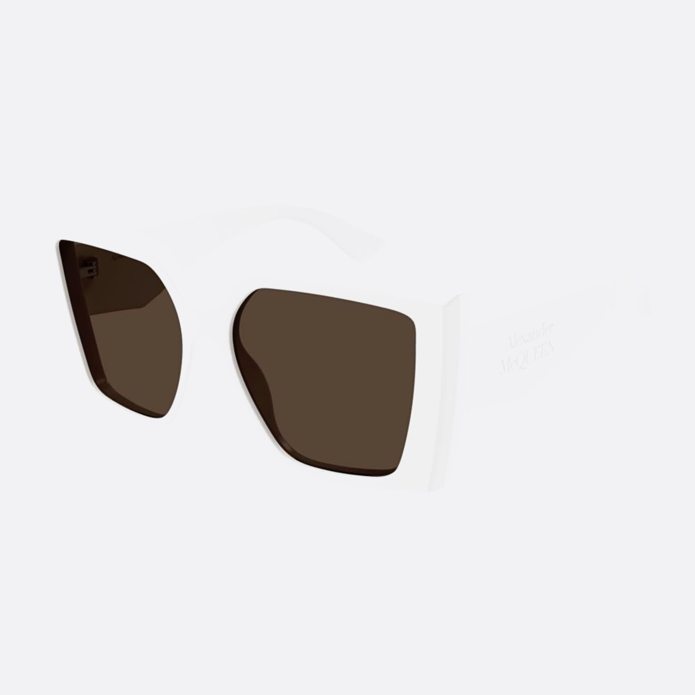 Alexander 56mm Mcqueen White Butterfly Woman Sunglasses - Side View
