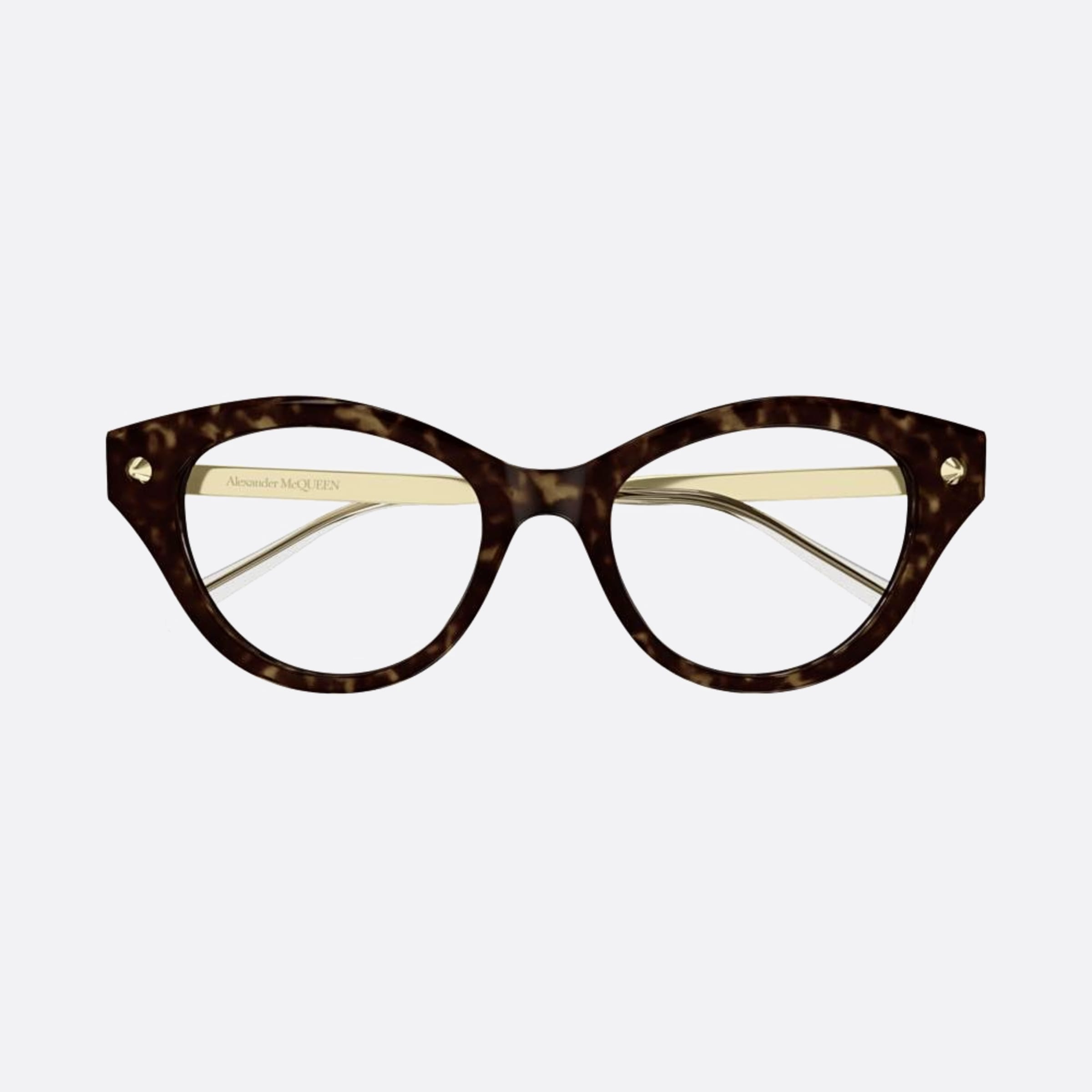 Alexander 52mm Mcqueen Brown Squared Woman Eyeglasses - Main View