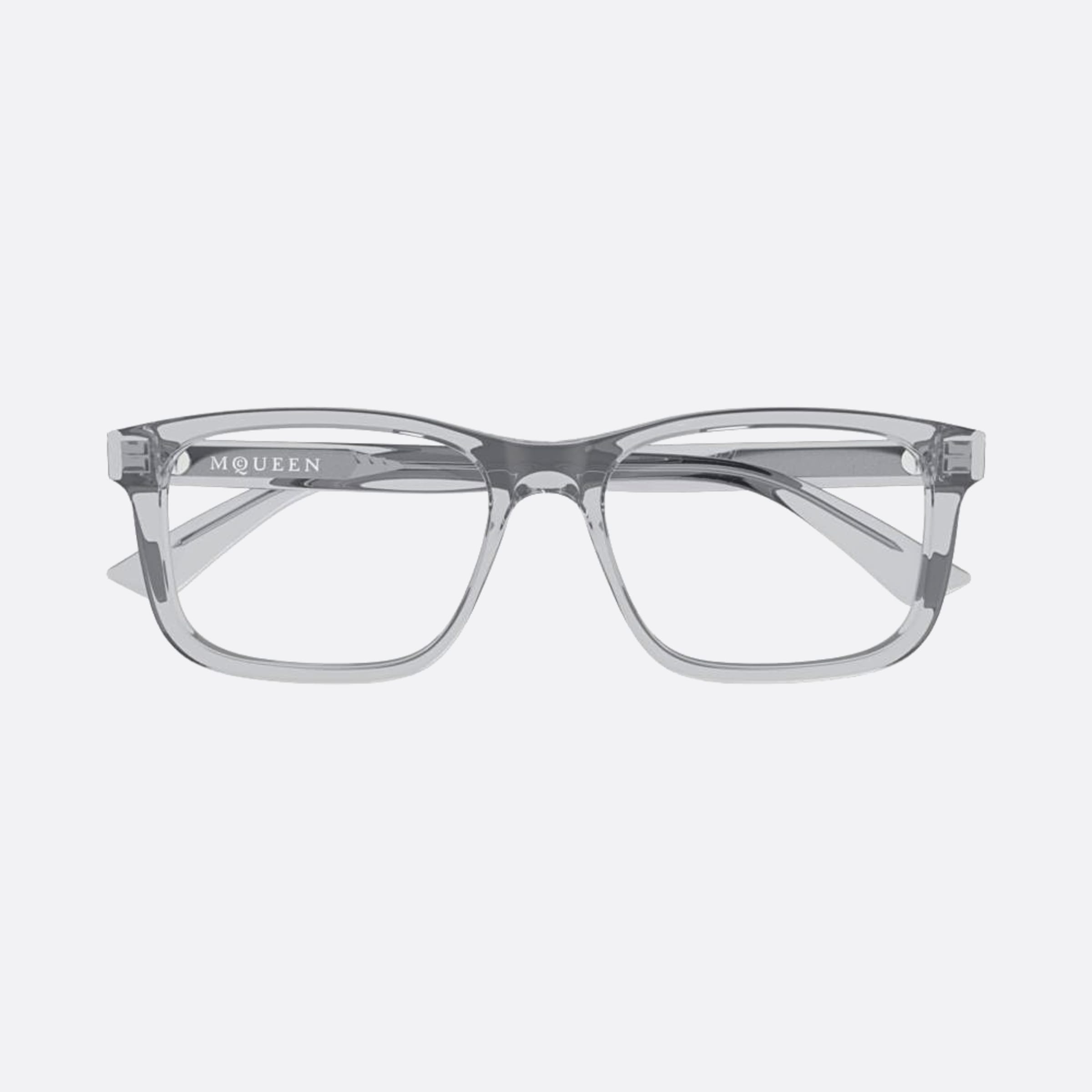 Alexander 57mm Mcqueen Blue Squared Man Eyeglasses - Main View