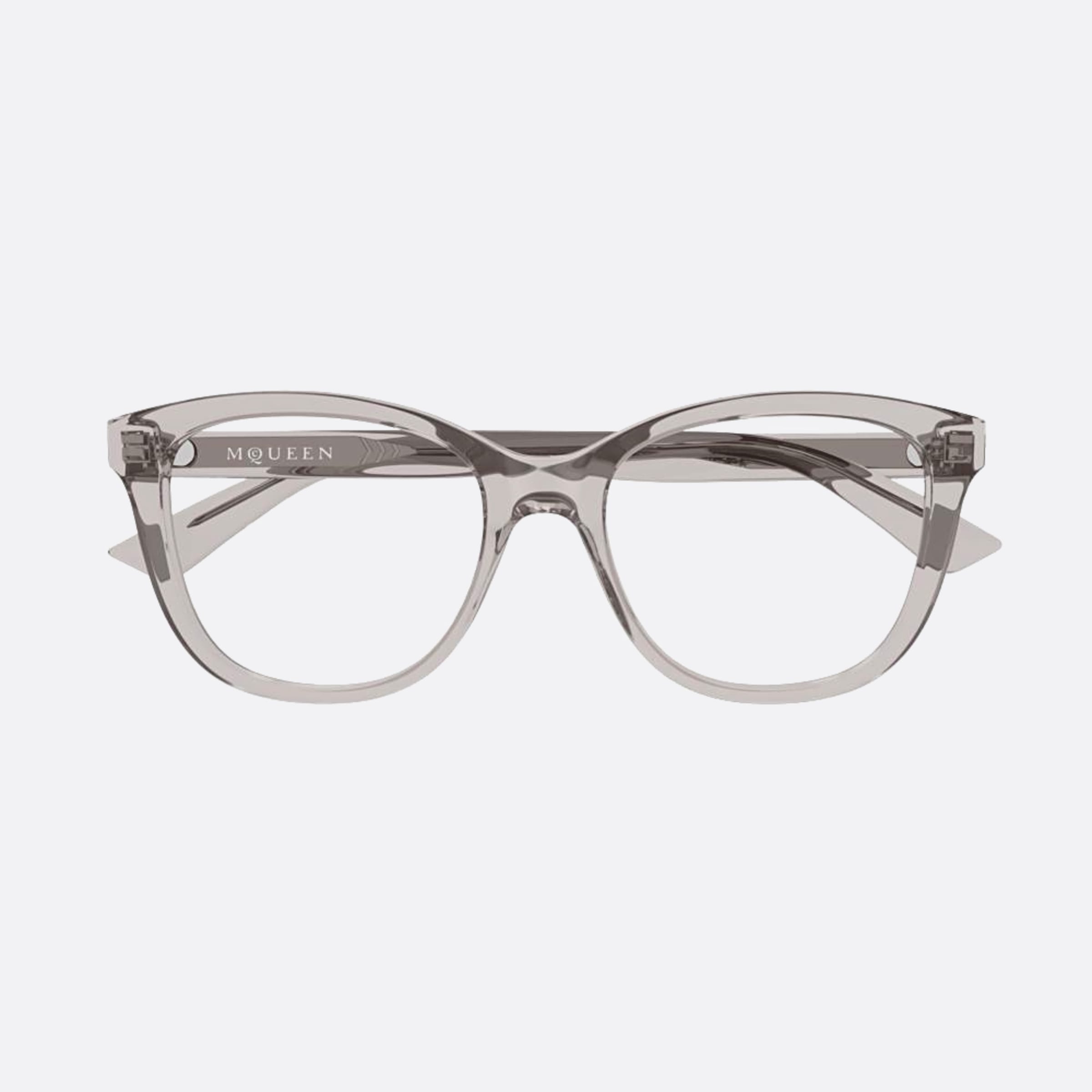 Alexander 54mm Mcqueen Transparent Squared Woman Eyeglasses - Main View