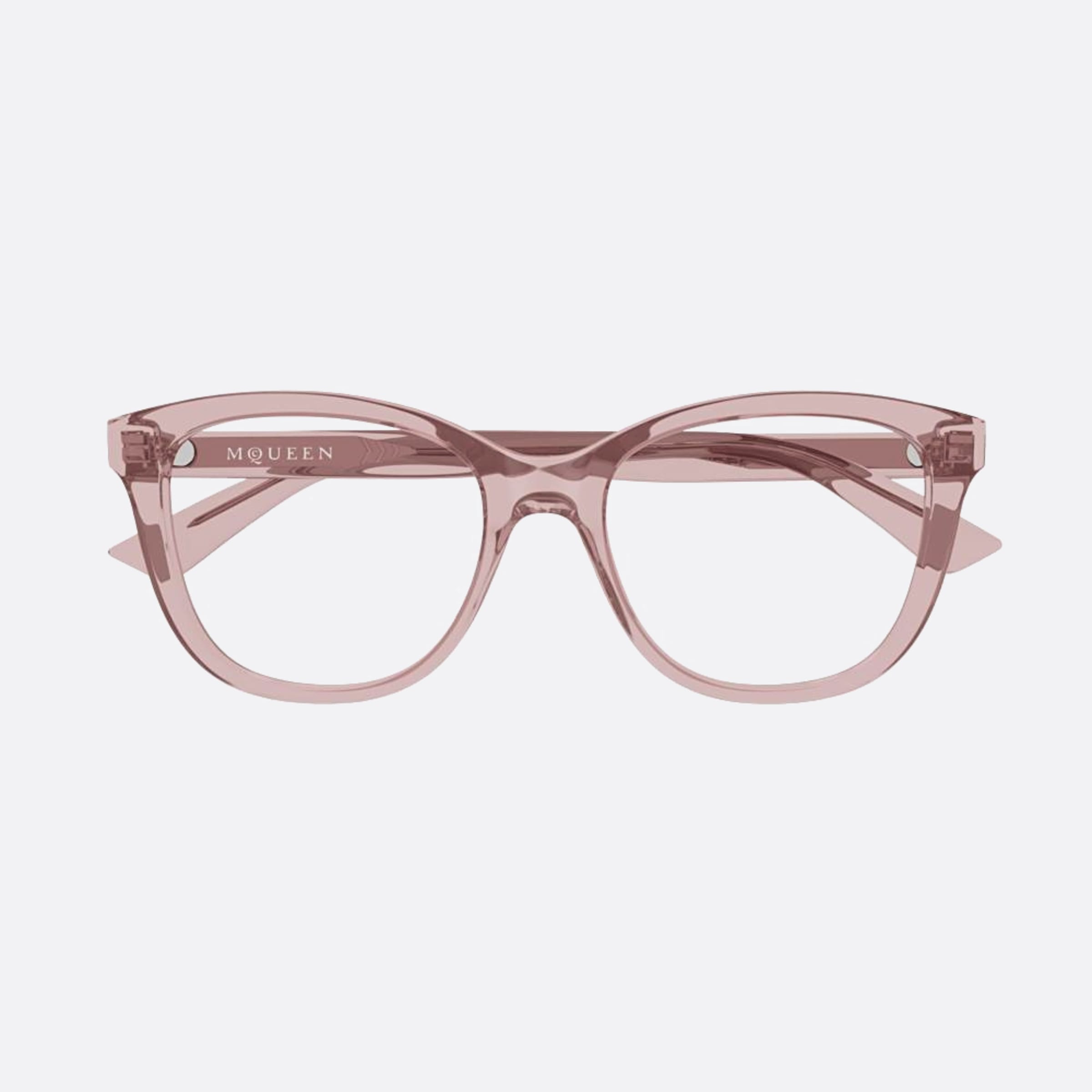 Alexander 54mm Mcqueen Transparent Squared Woman Eyeglasses - Main View