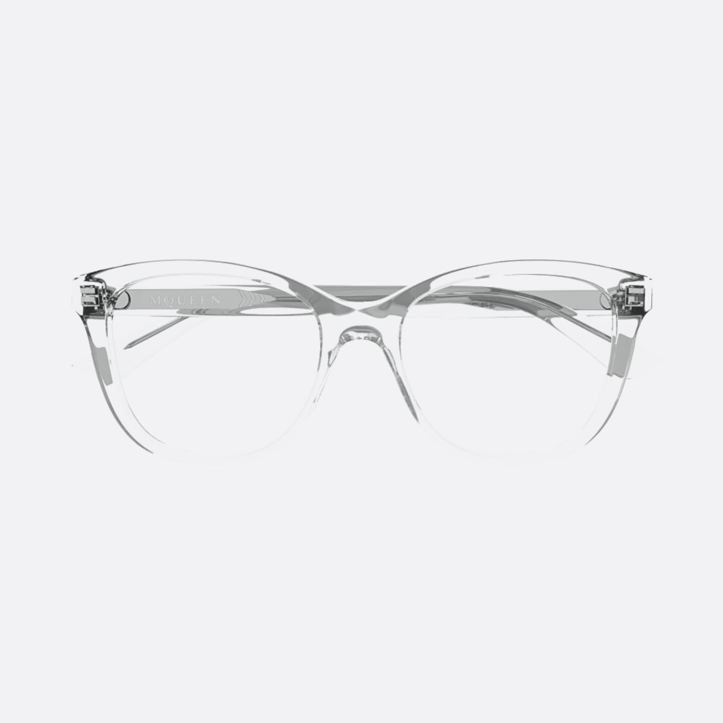 Alexander 54mm Mcqueen Transparent Squared Woman Eyeglasses - Main View
