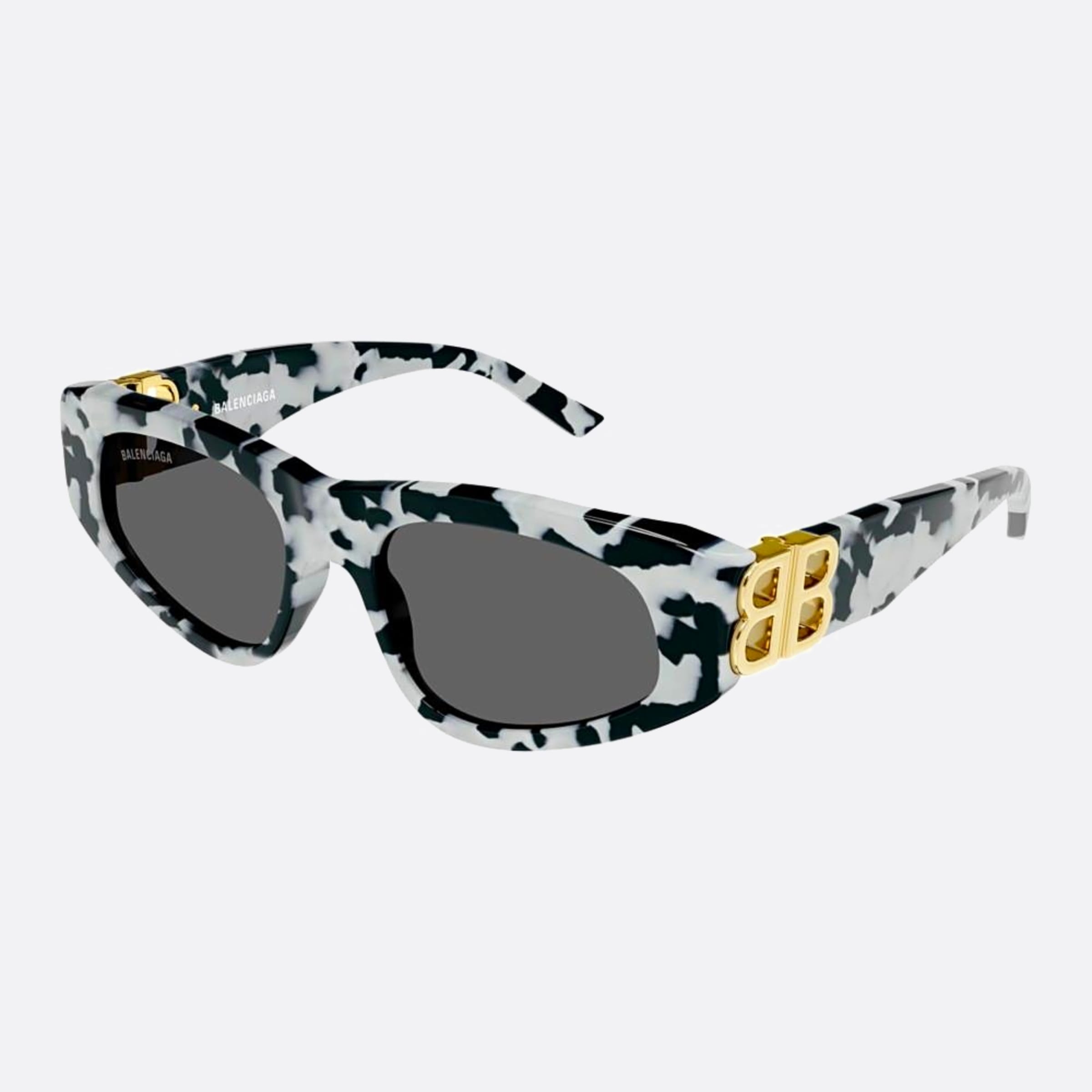 Balenciaga 53mm Qwe Havana Cat Eye Woman Sunglasses - Side View