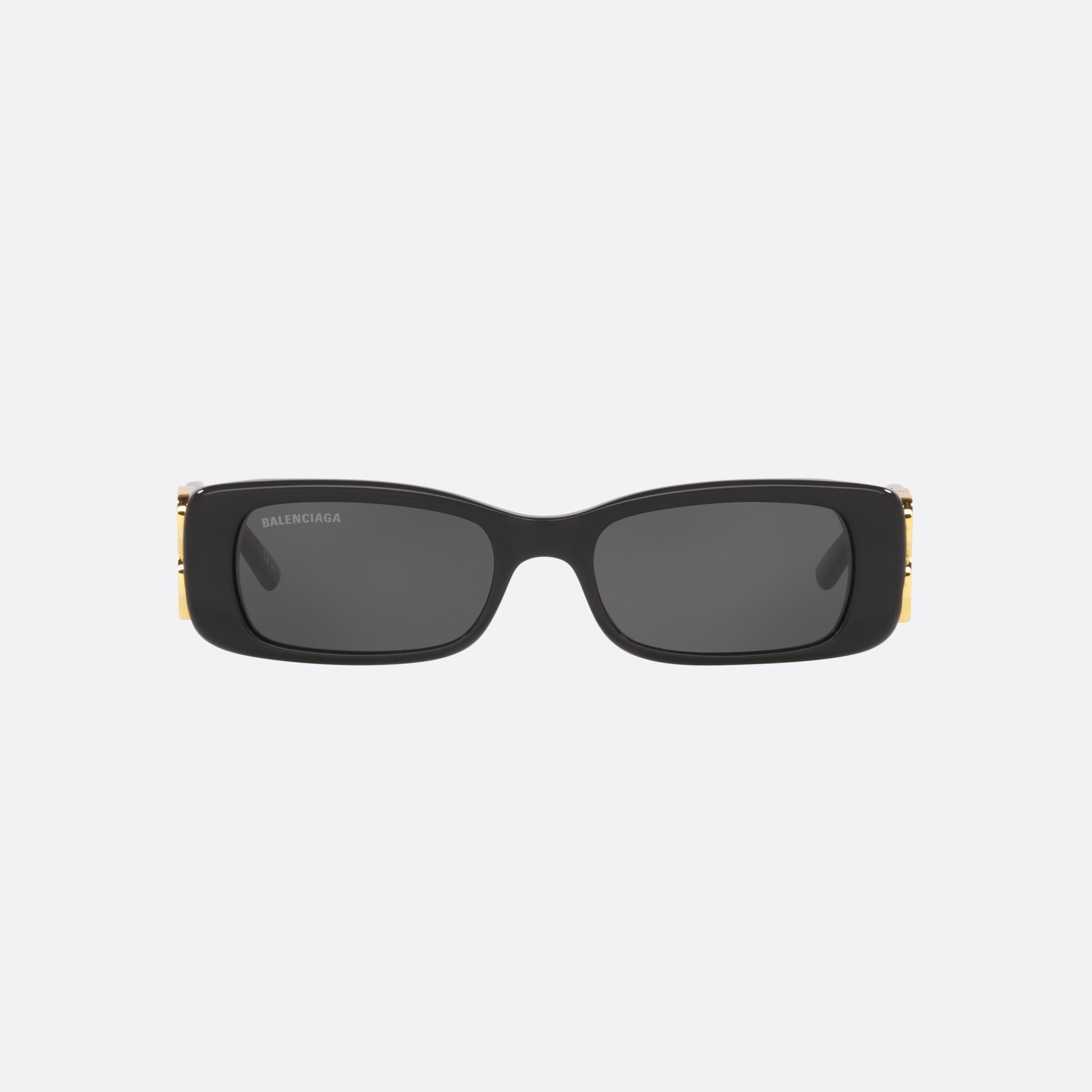 Balenciaga 51mm Black Rectangle Woman Sunglasses - Side View