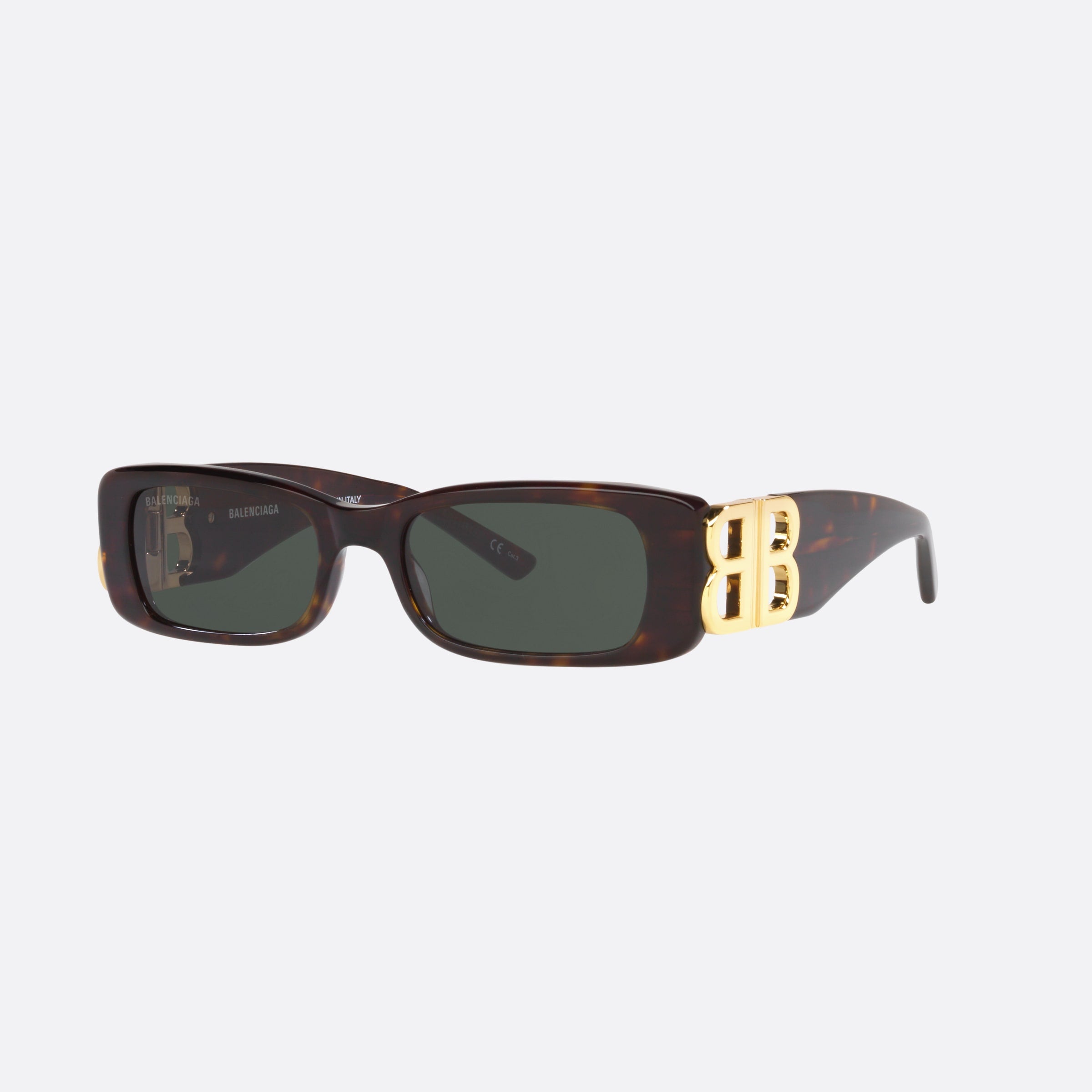 Balenciaga 51mm Brown Rectangle Woman Sunglasses - Main View