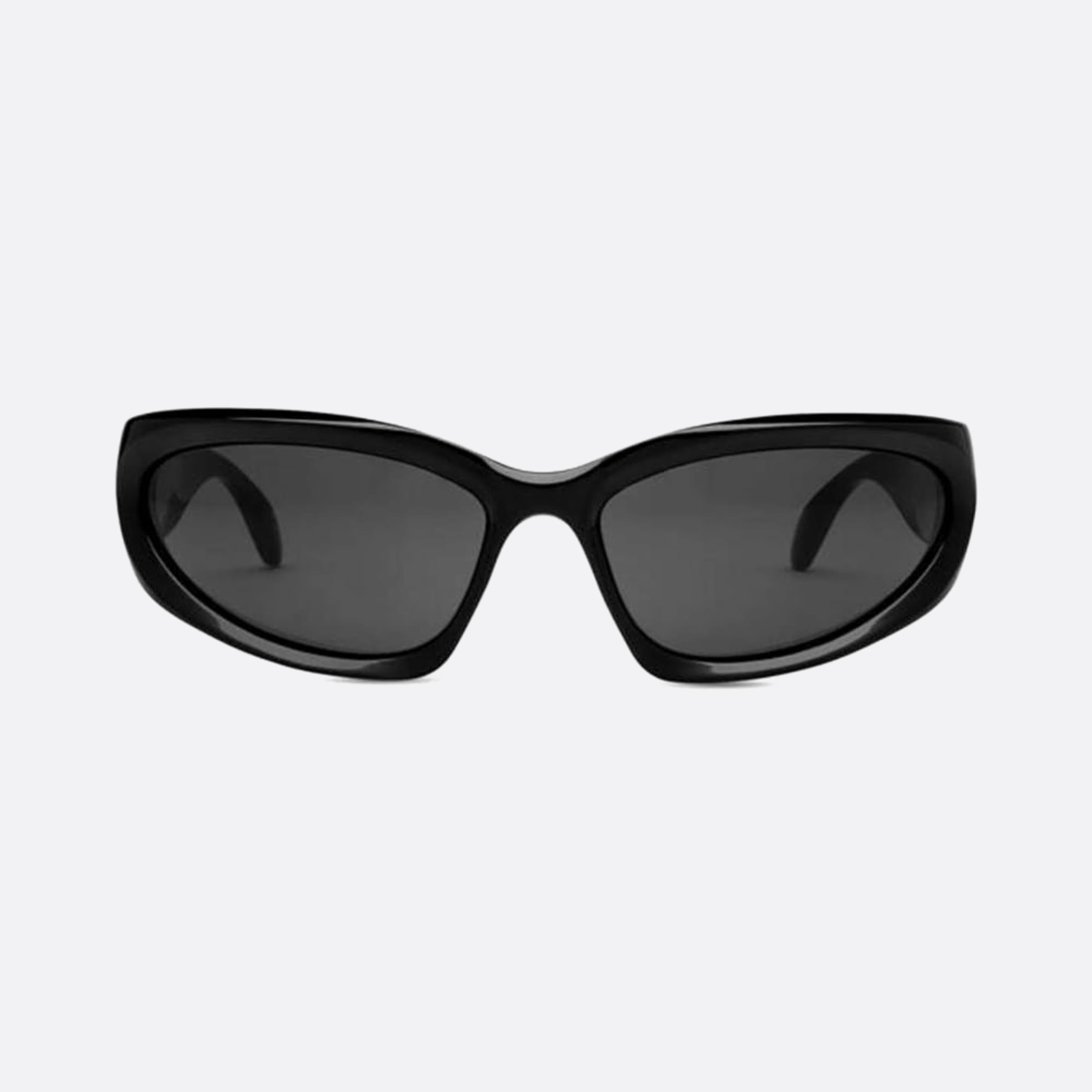 Balenciaga 65mm Black Geometric Man Sunglasses - Main View