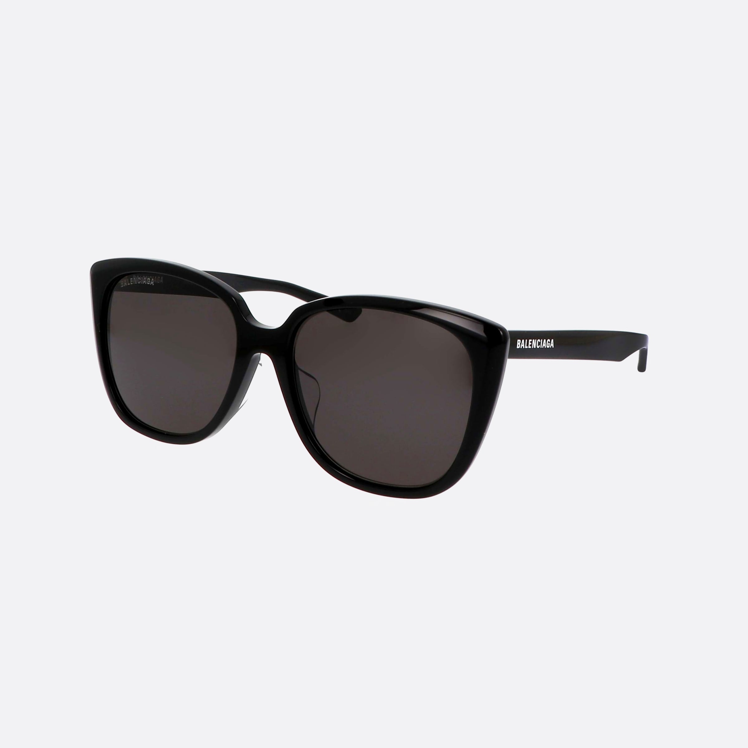 Balenciaga 57mm Bb0175sa Black Oval Unisex Sunglasses - Main View
