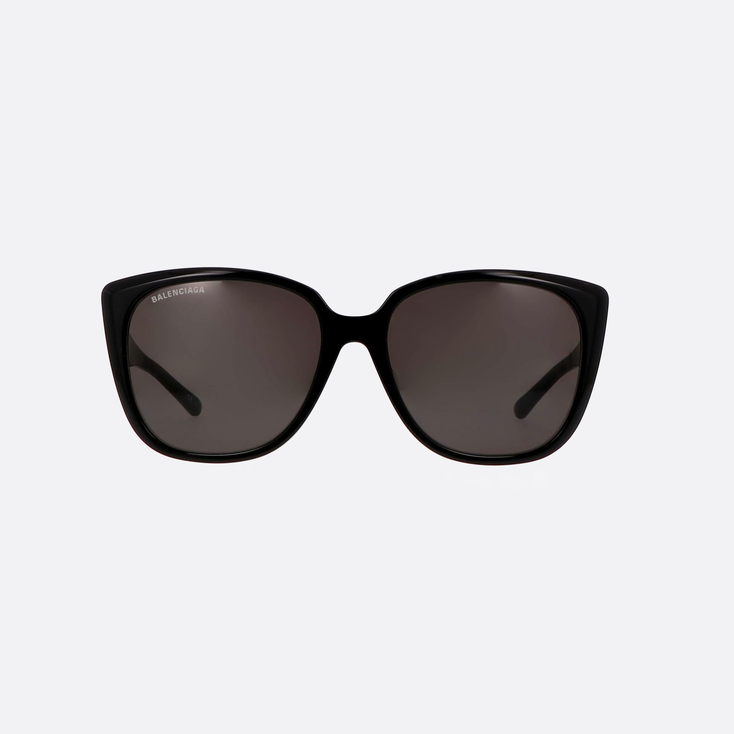Balenciaga 57mm Bb0175sa Black Oval Unisex Sunglasses - Side View