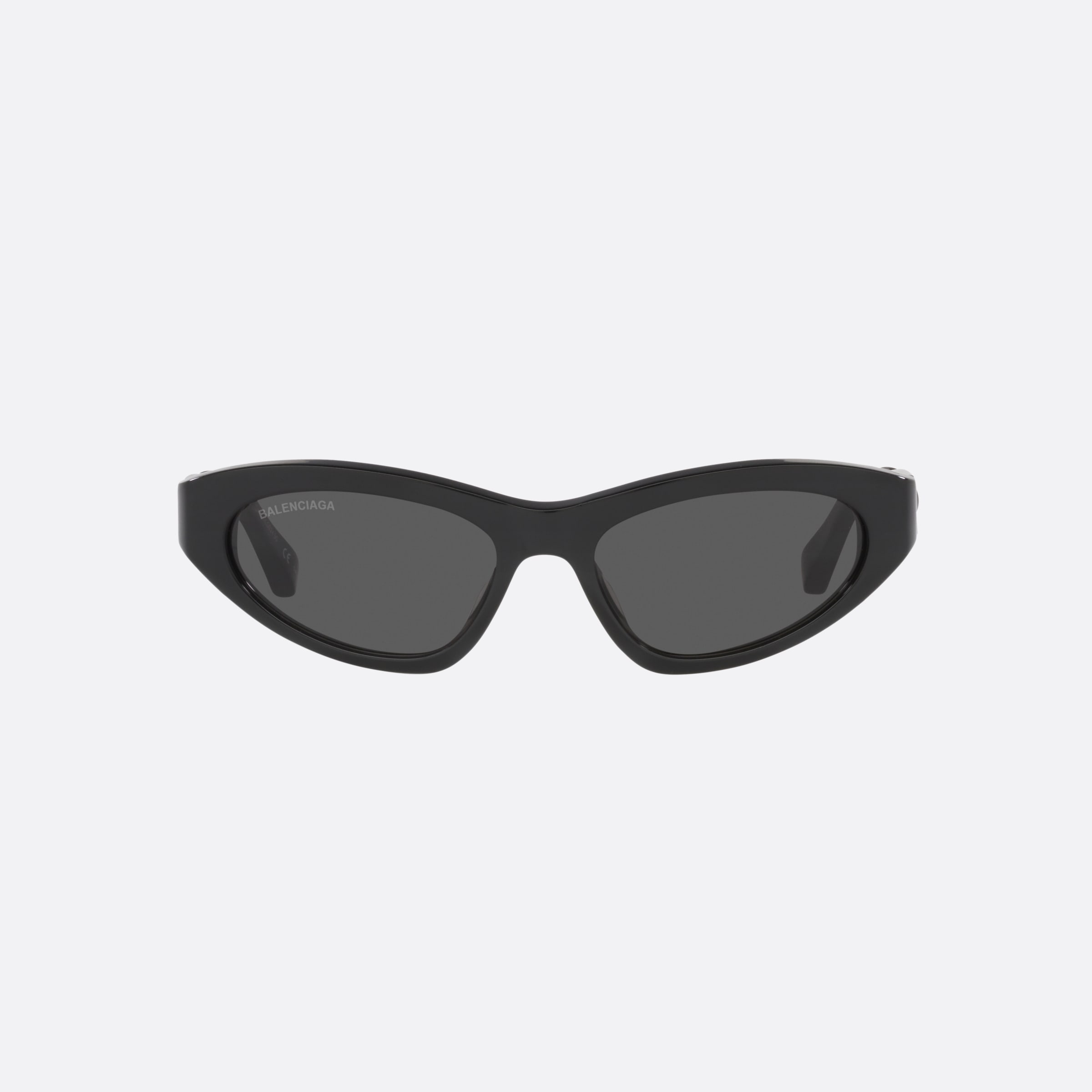 Balenciaga 54mm Black Cat Eye Woman Sunglasses - Side View