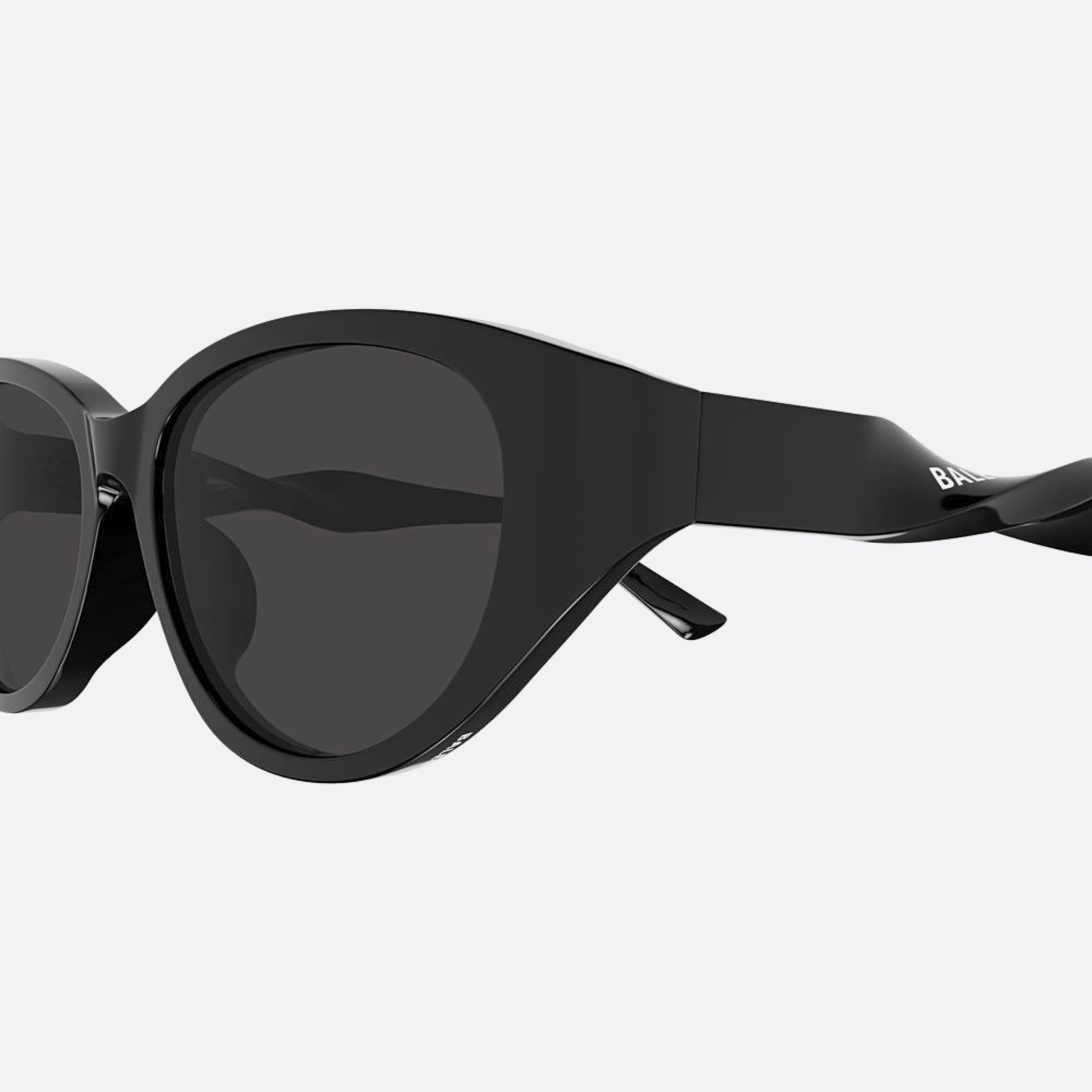 Balenciaga 55mm Bb0209sa Black Cat Eye Woman Sunglasses - Detail View