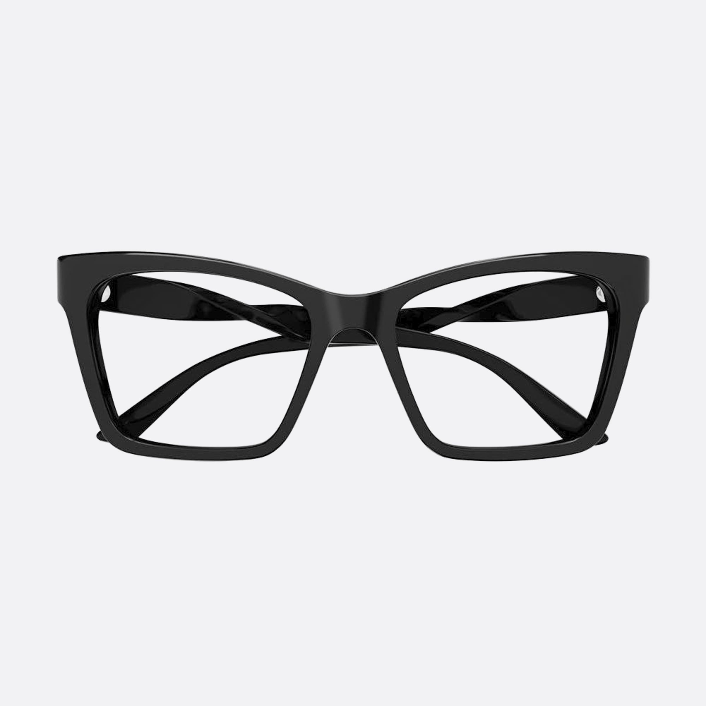 Balenciaga 53mm Black Geometric Woman Eyeglasses - Main View