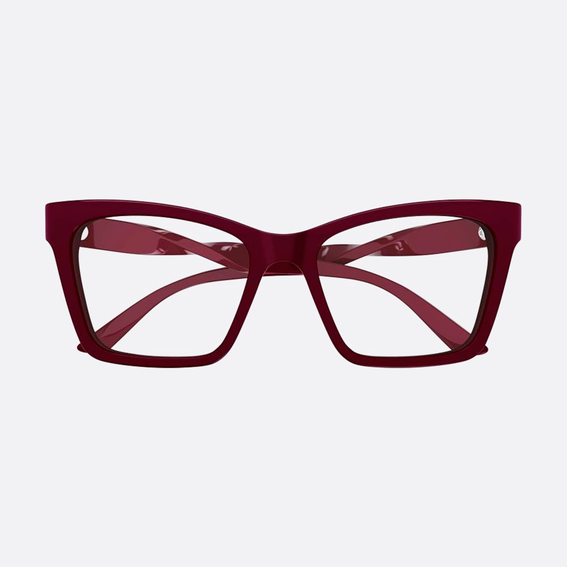 Balenciaga 53mm Red Geometric Woman Eyeglasses - Main View
