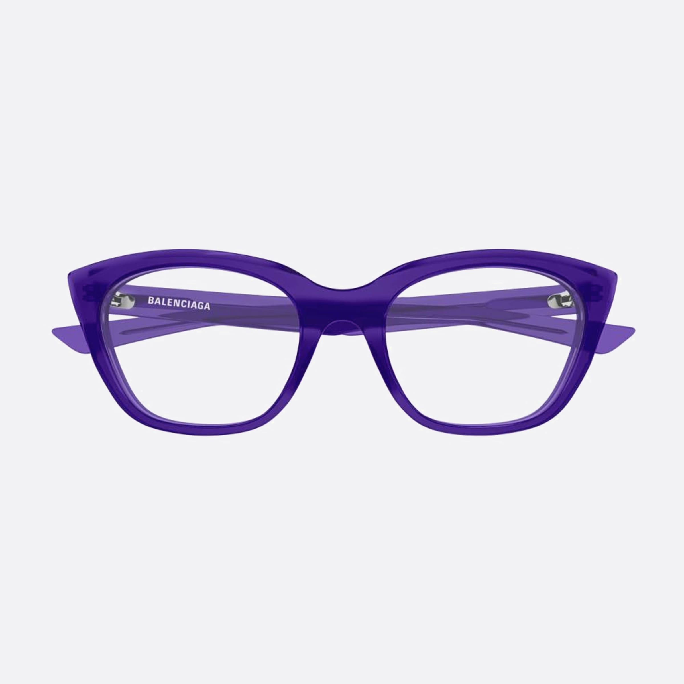 Balenciaga 51mm Violet Cat Eye Woman Eyeglasses - Main View