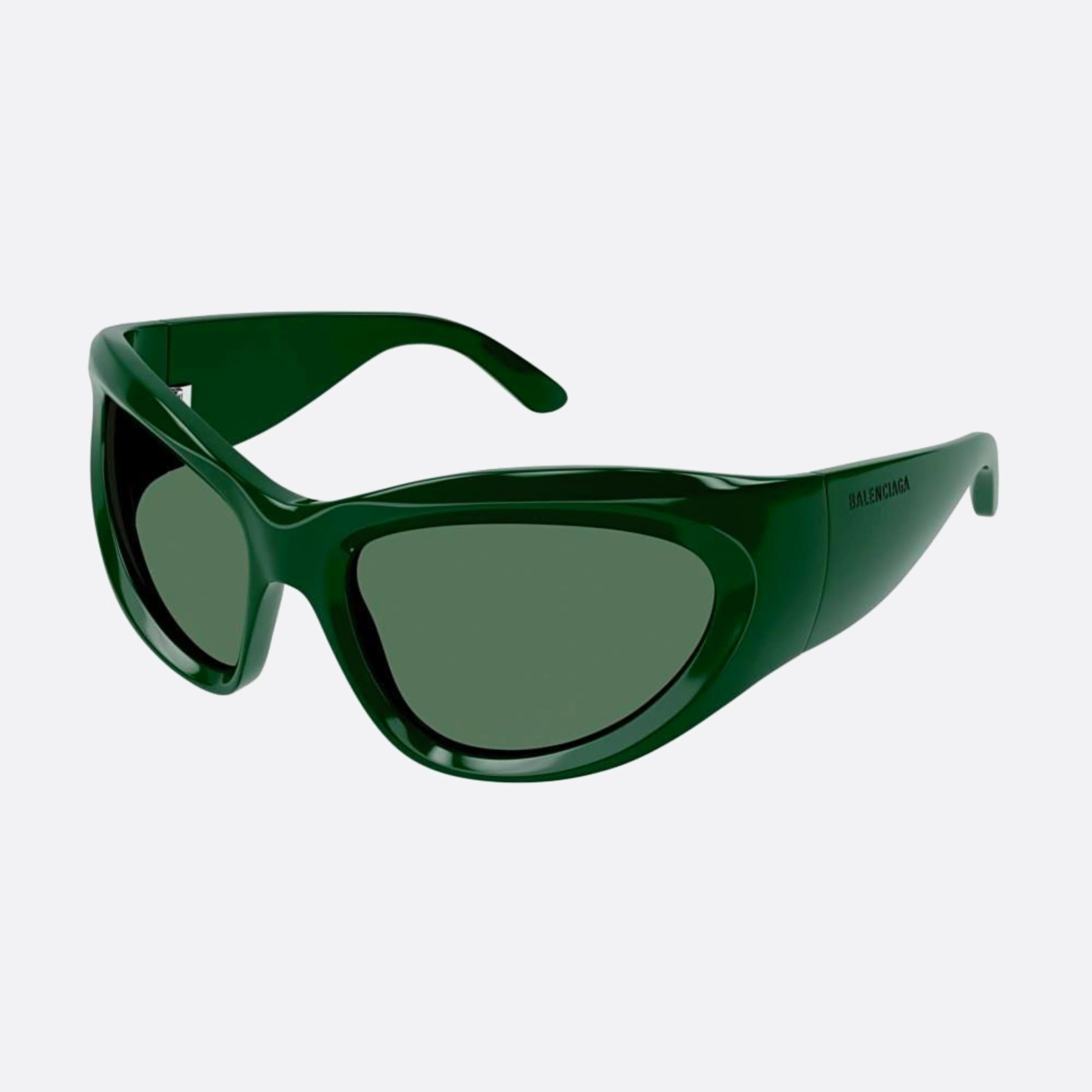 Balenciaga 64mm Green Other Women Sunglasses - Side View
