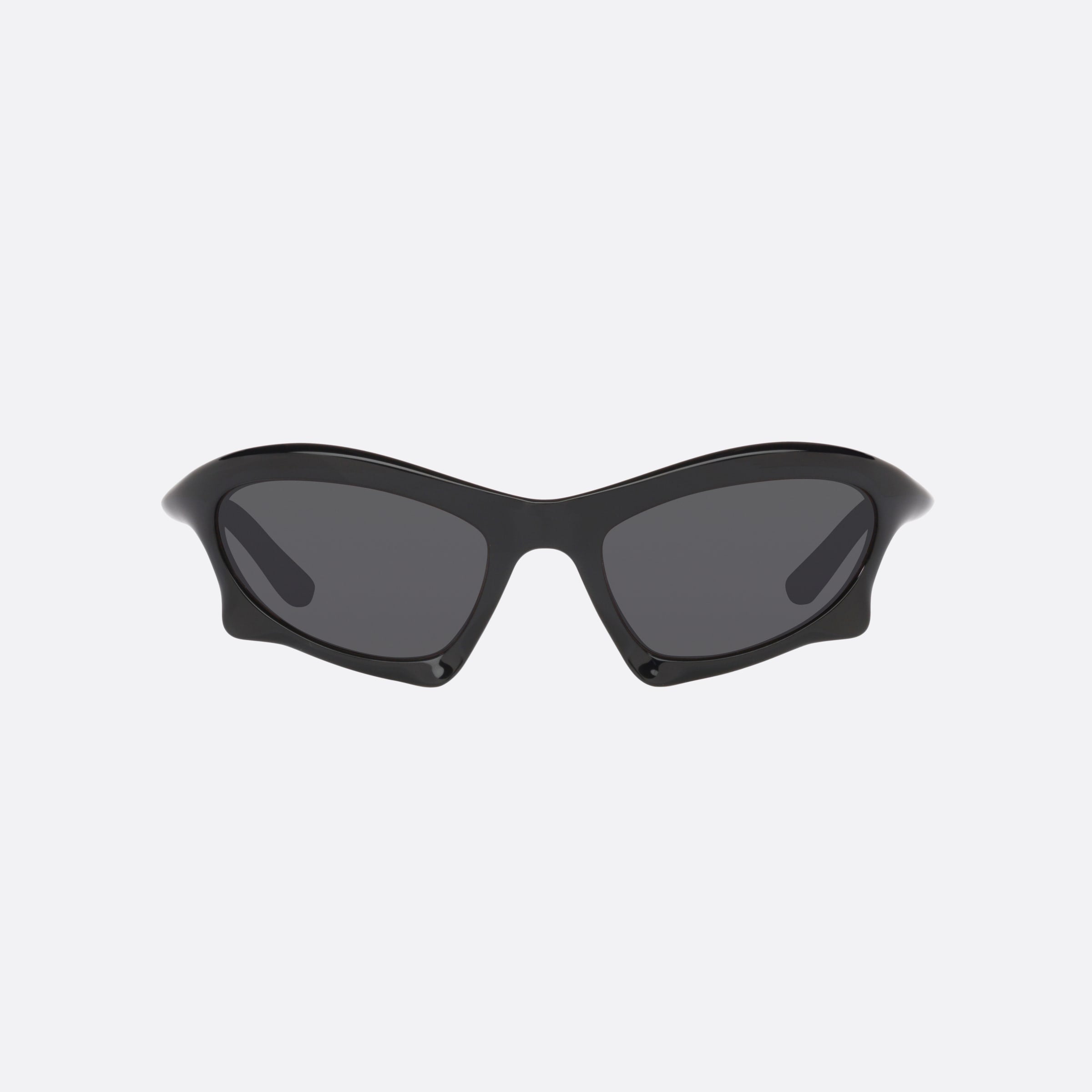 Balenciaga 59mm Black Rectangle Man Sunglasses - Side View