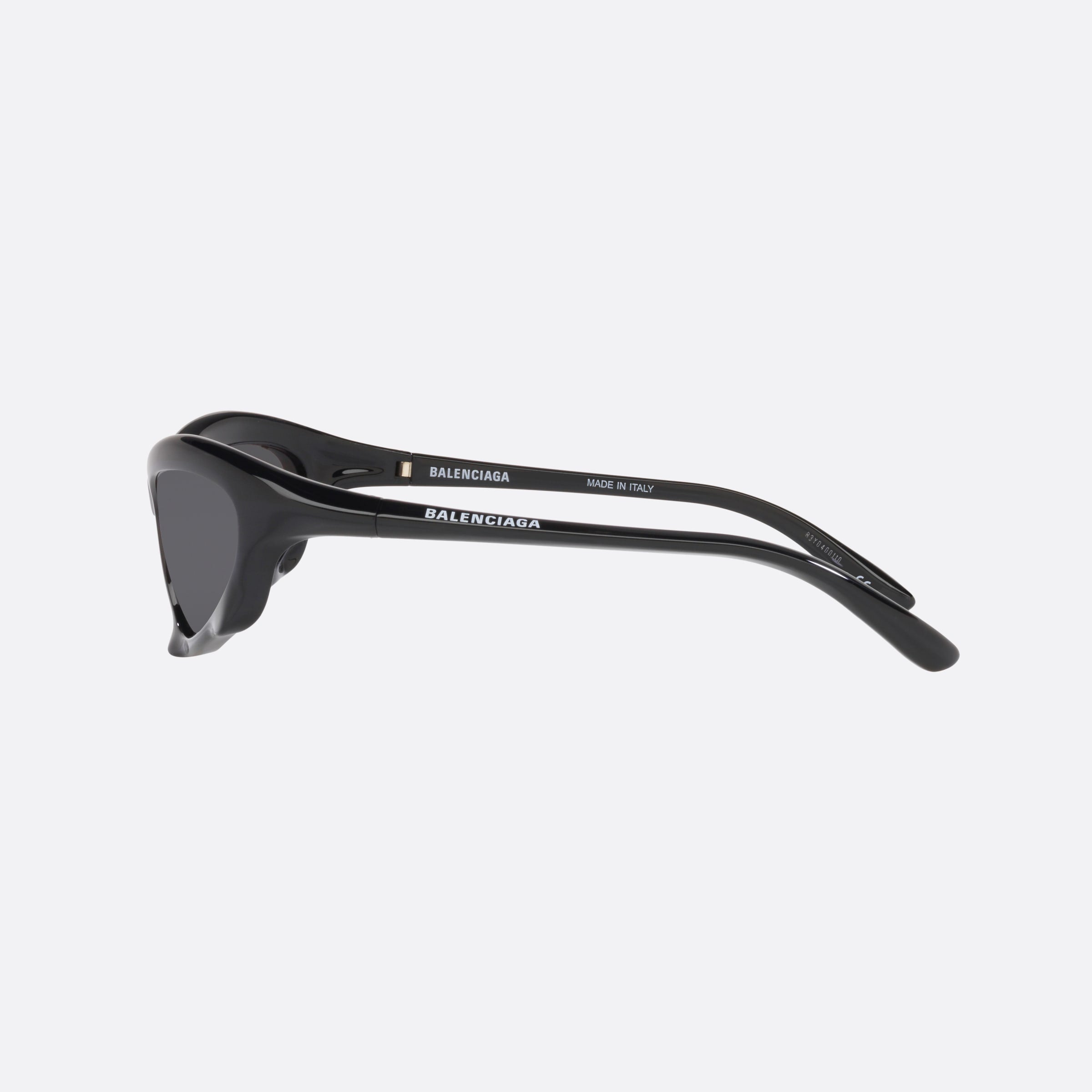 Balenciaga 59mm Black Rectangle Man Sunglasses - Detail View