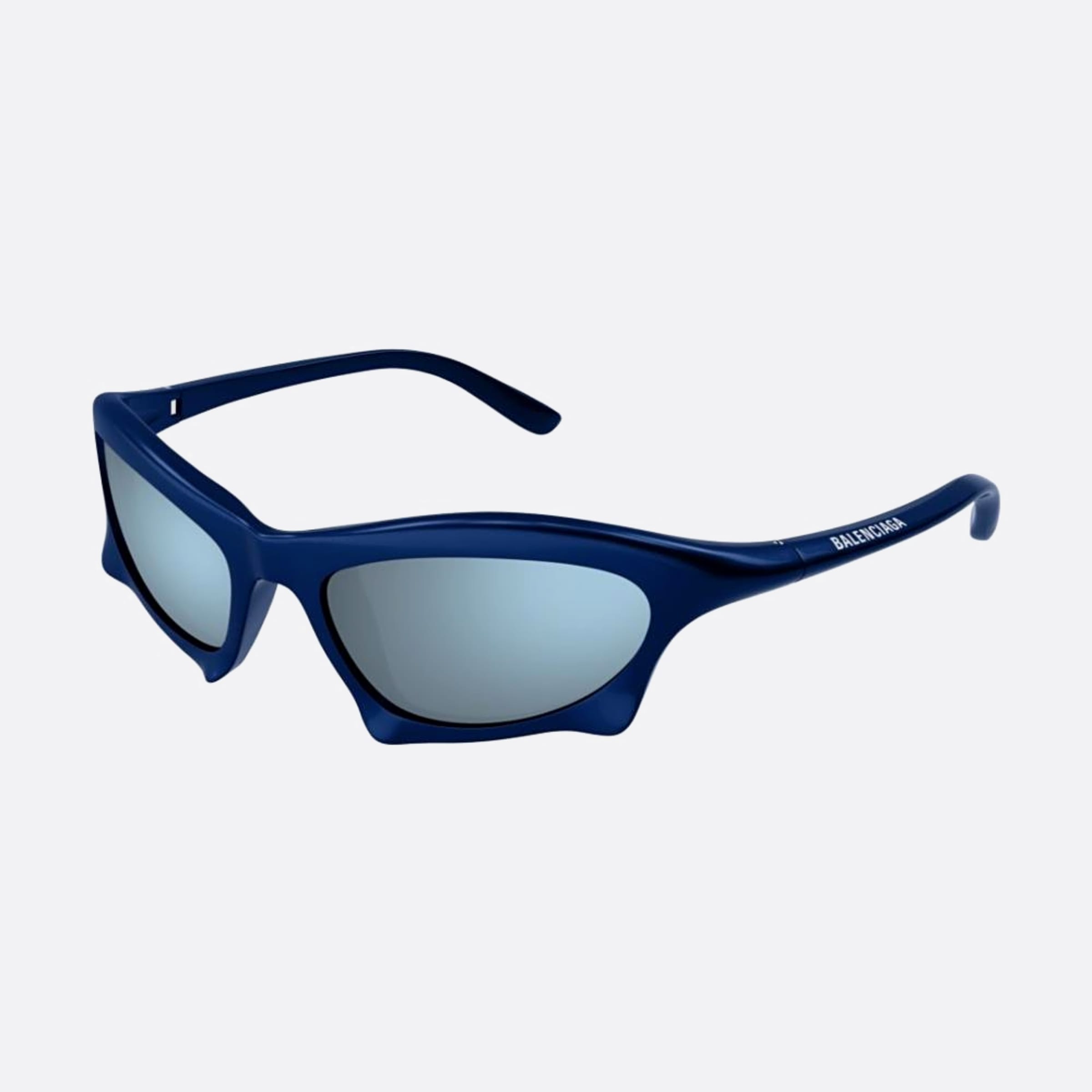 Balenciaga 59mm Blue Sports Man Sunglasses - Side View
