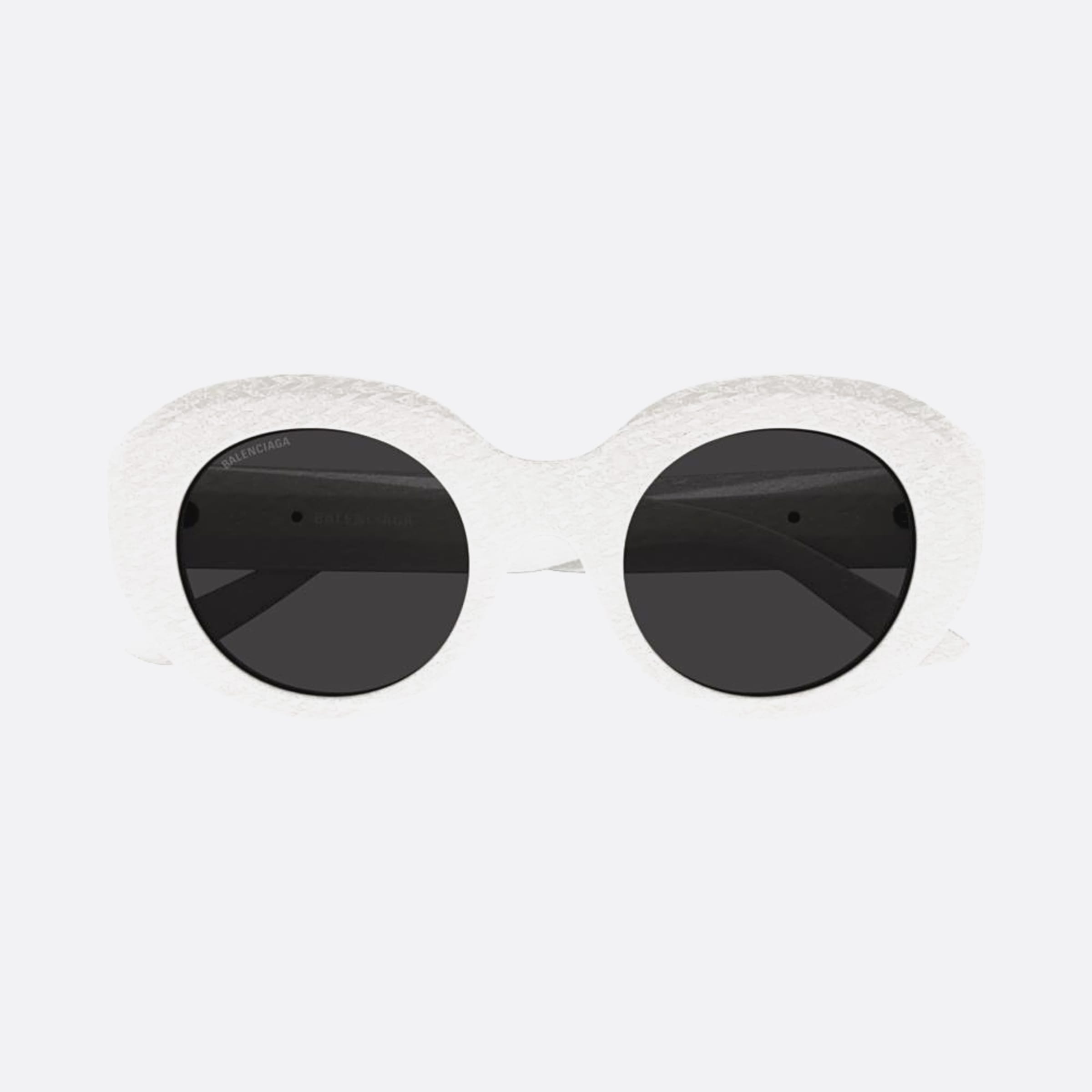 Balenciaga 52mm White Round Women Sunglasses - Main View