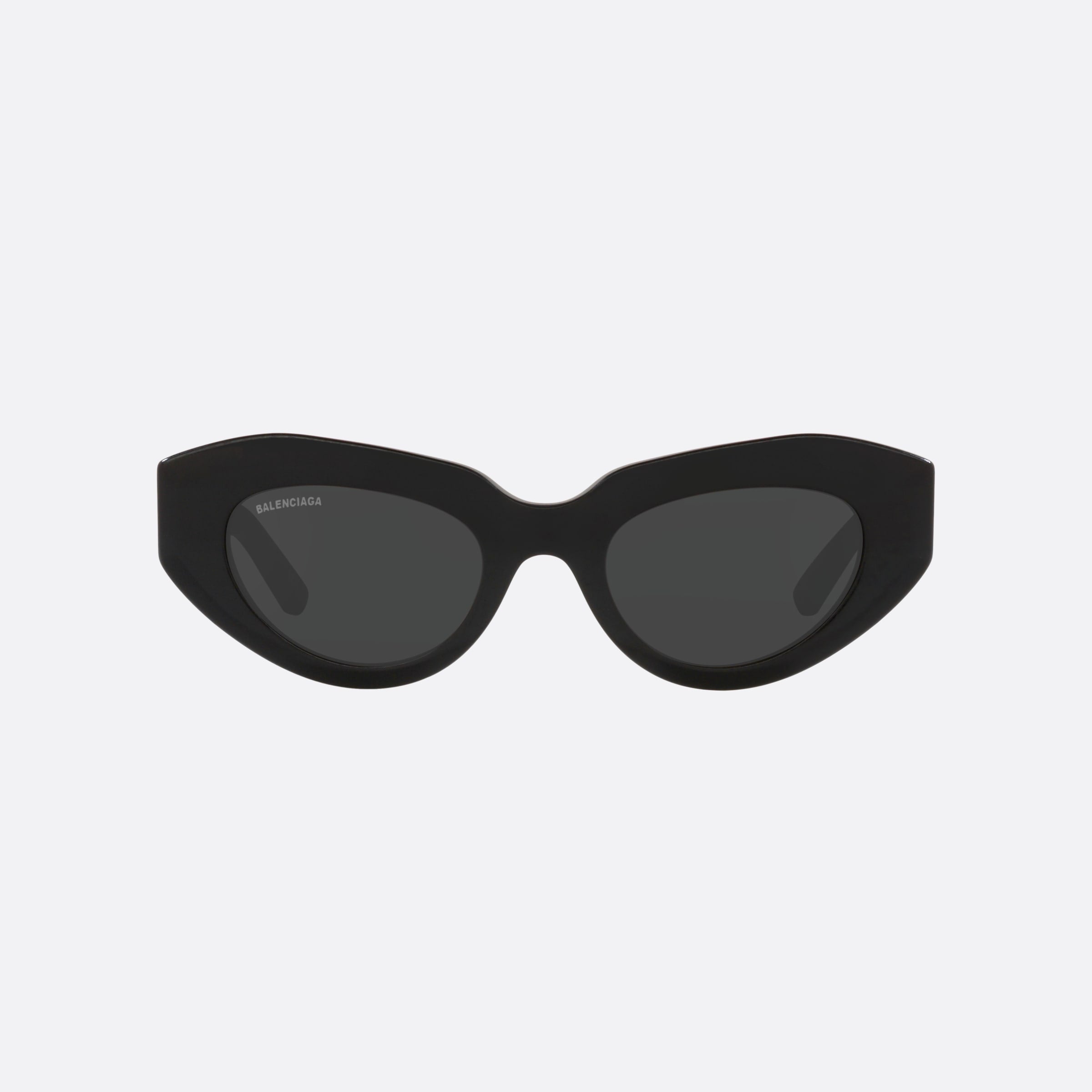 Balenciaga 52mm Black Cat Eye Woman Sunglasses - Side View