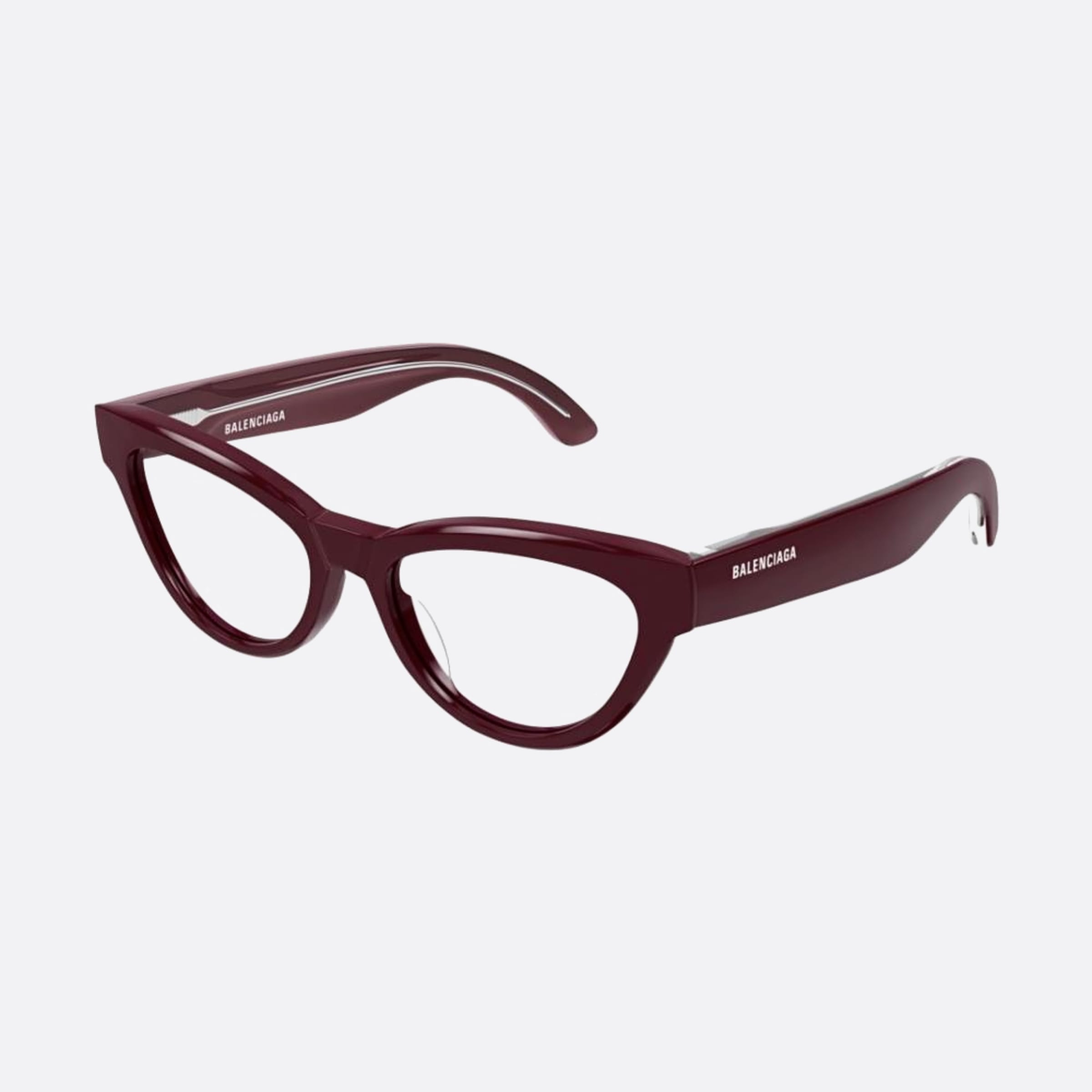 Balenciaga 53mm Red Visor Woman Eyeglasses - Side View