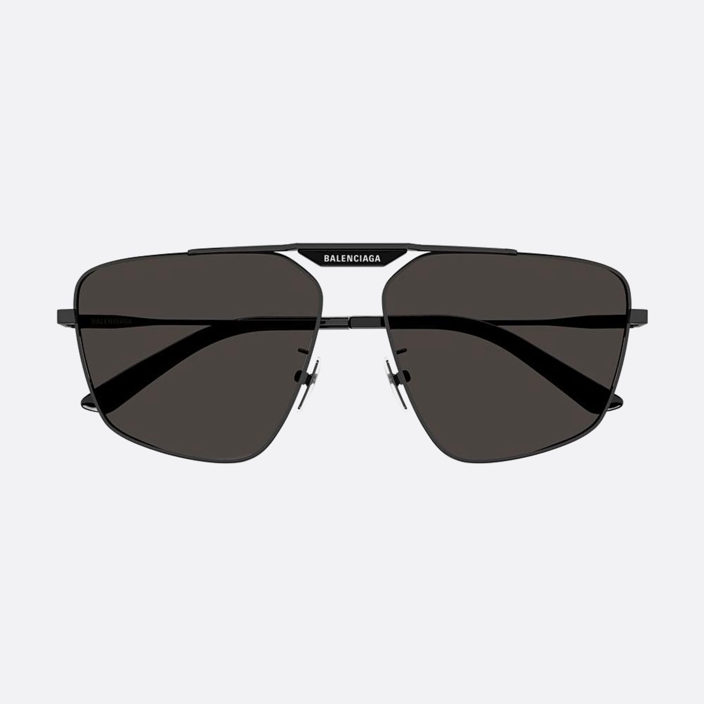 Balenciaga 61mm Bb0246sa Black Geometric Men Sunglasses - Main View