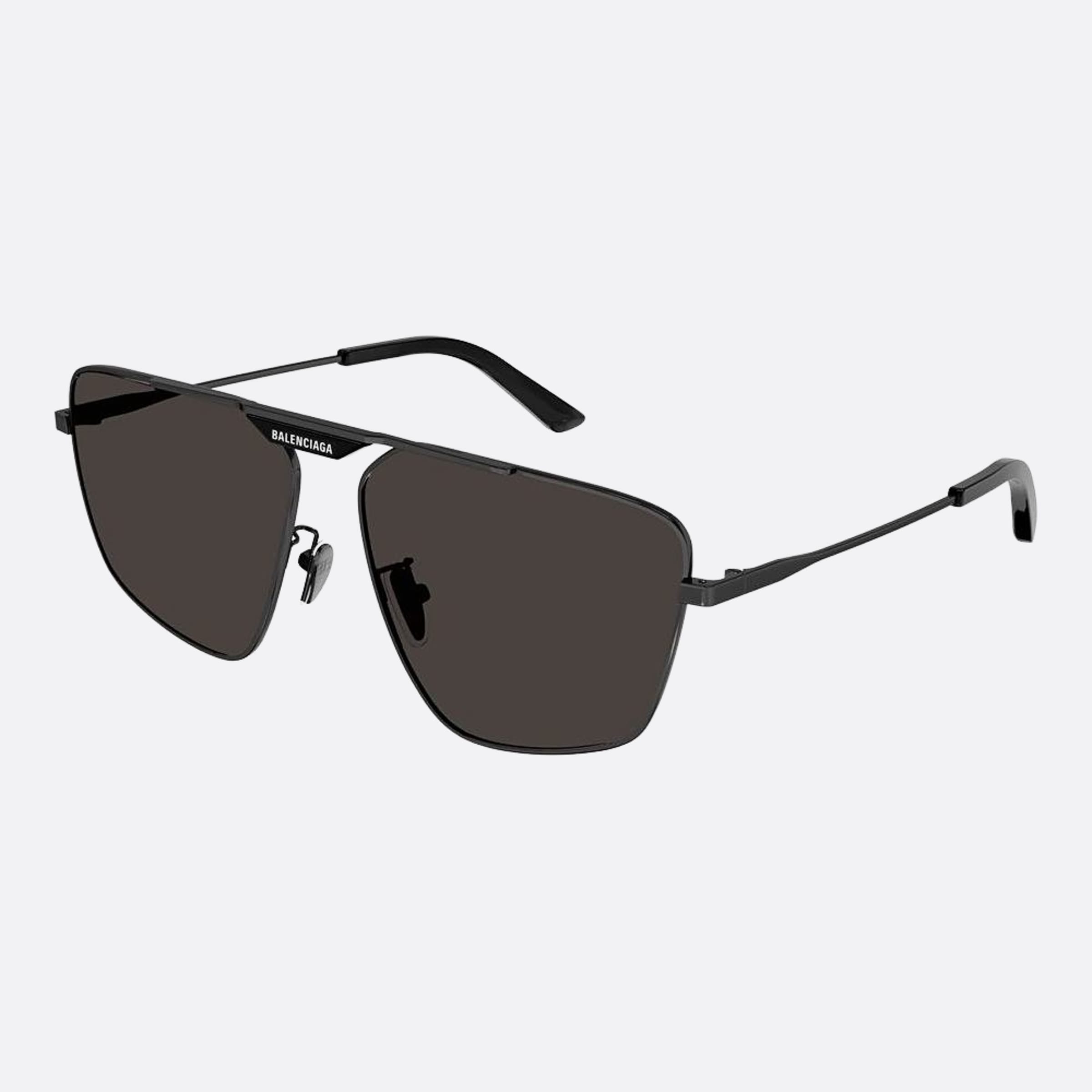 Balenciaga 61mm Bb0246sa Black Geometric Men Sunglasses - Side View