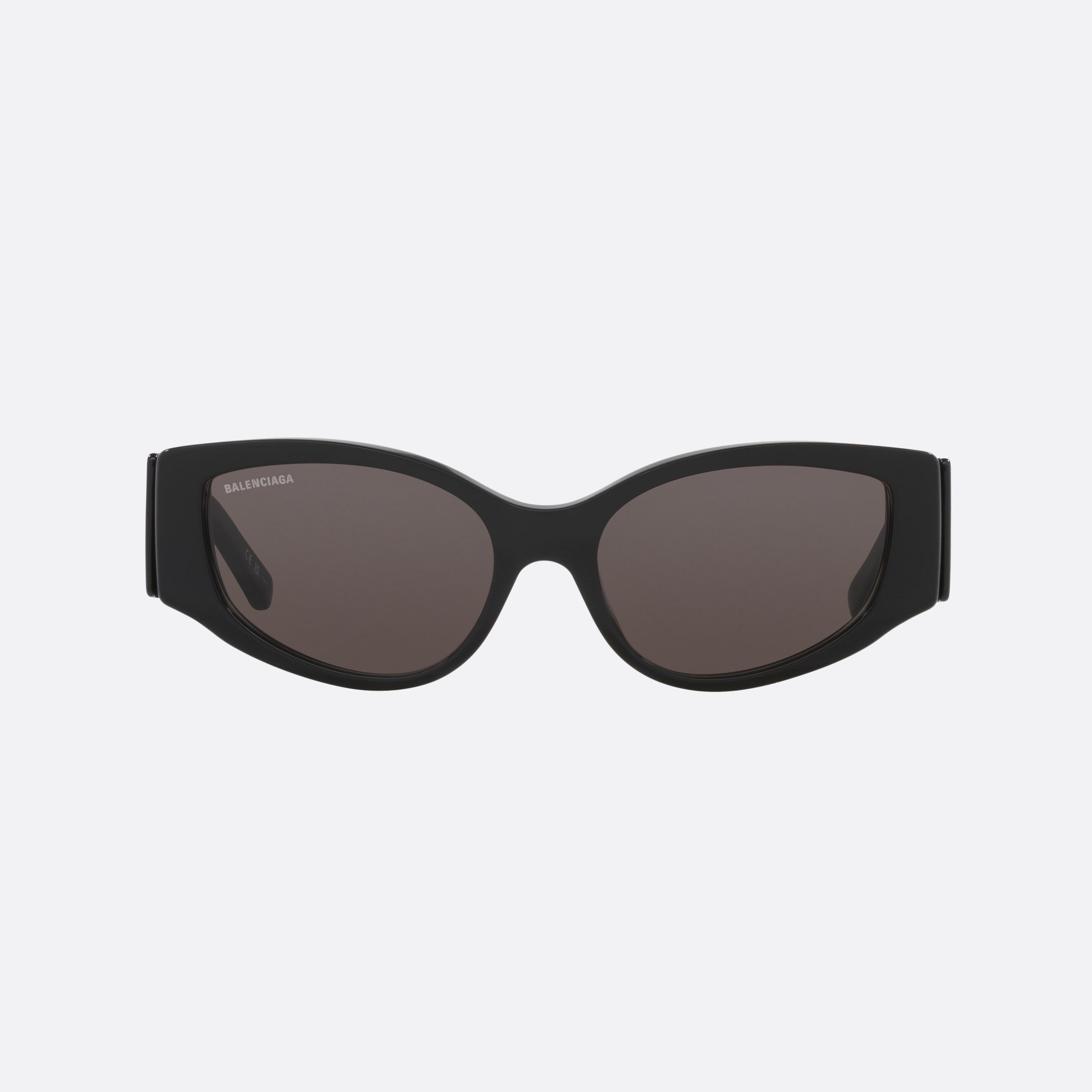 Balenciaga 58mm Black Cat Eye Woman Sunglasses - Side View