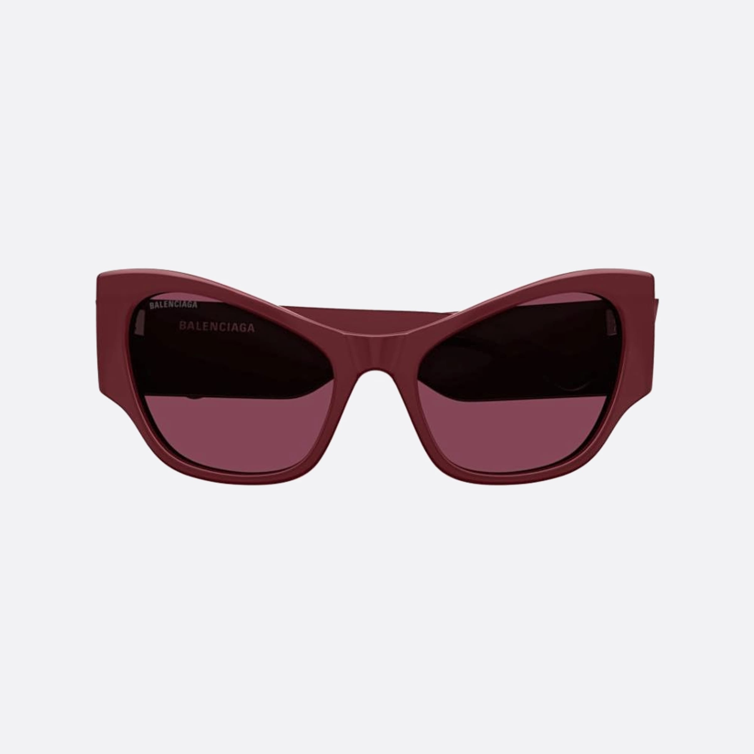 Balenciaga 56mm Red Squared Woman Sunglasses - Main View