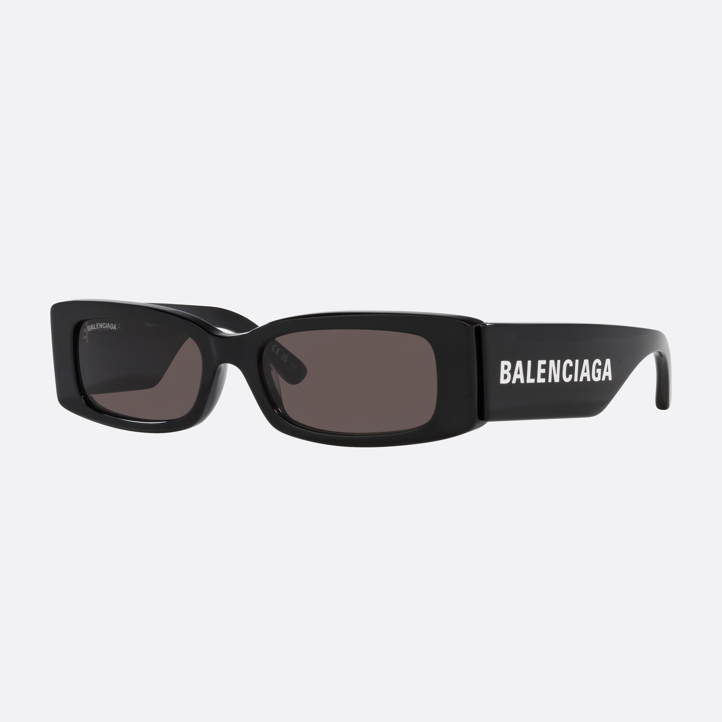 Balenciaga 56mm Black Rectangle Woman Sunglasses - Main View