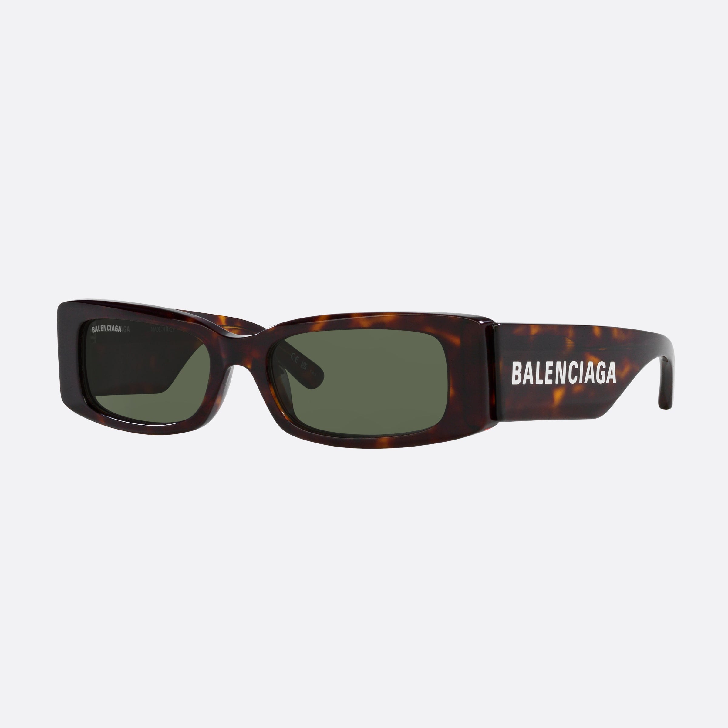 Balenciaga 56mm Tortoise Rectangle Woman Sunglasses - Main View