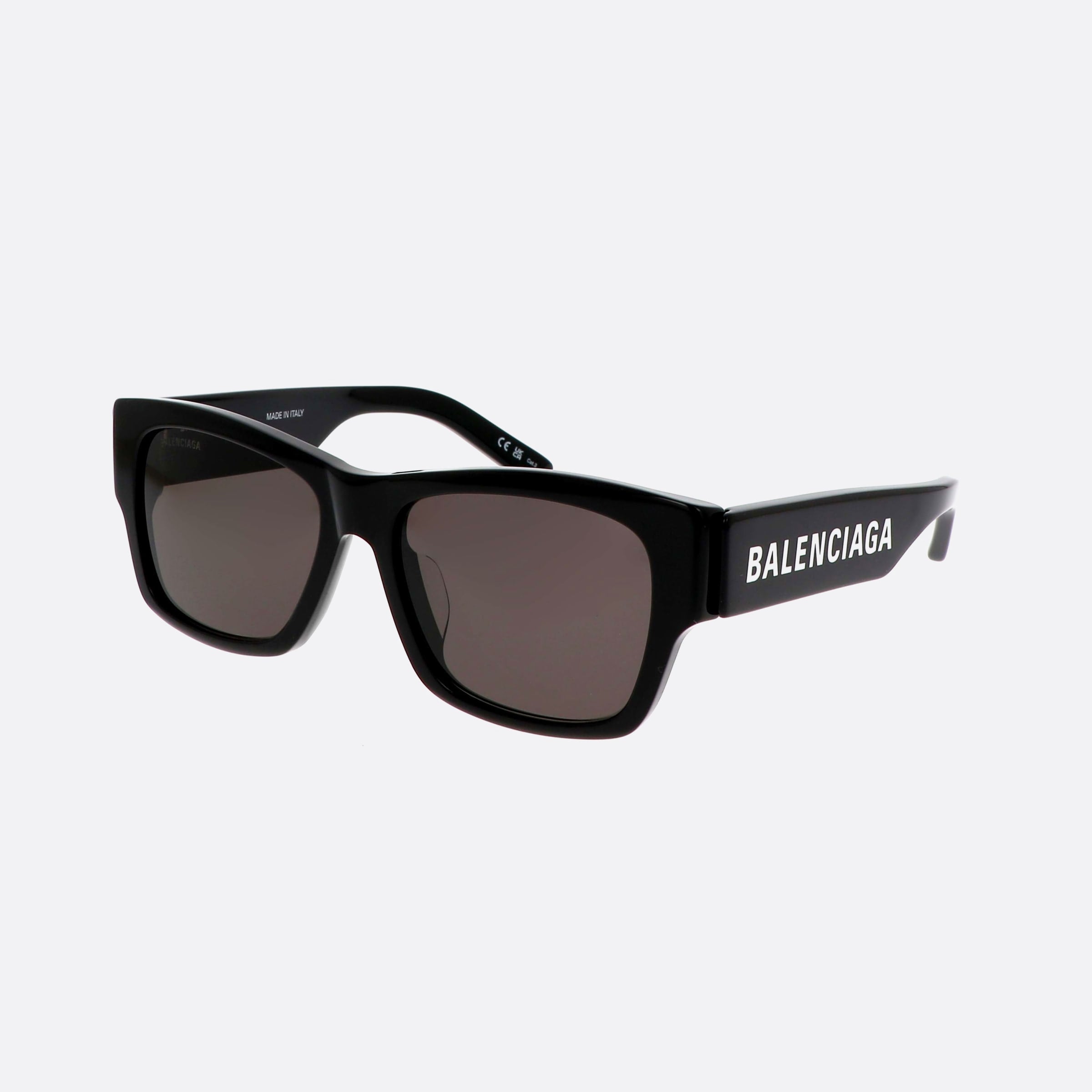 Balenciaga 56mm Bb0262sa Black Rectangle Unisex Sunglasses - Main View