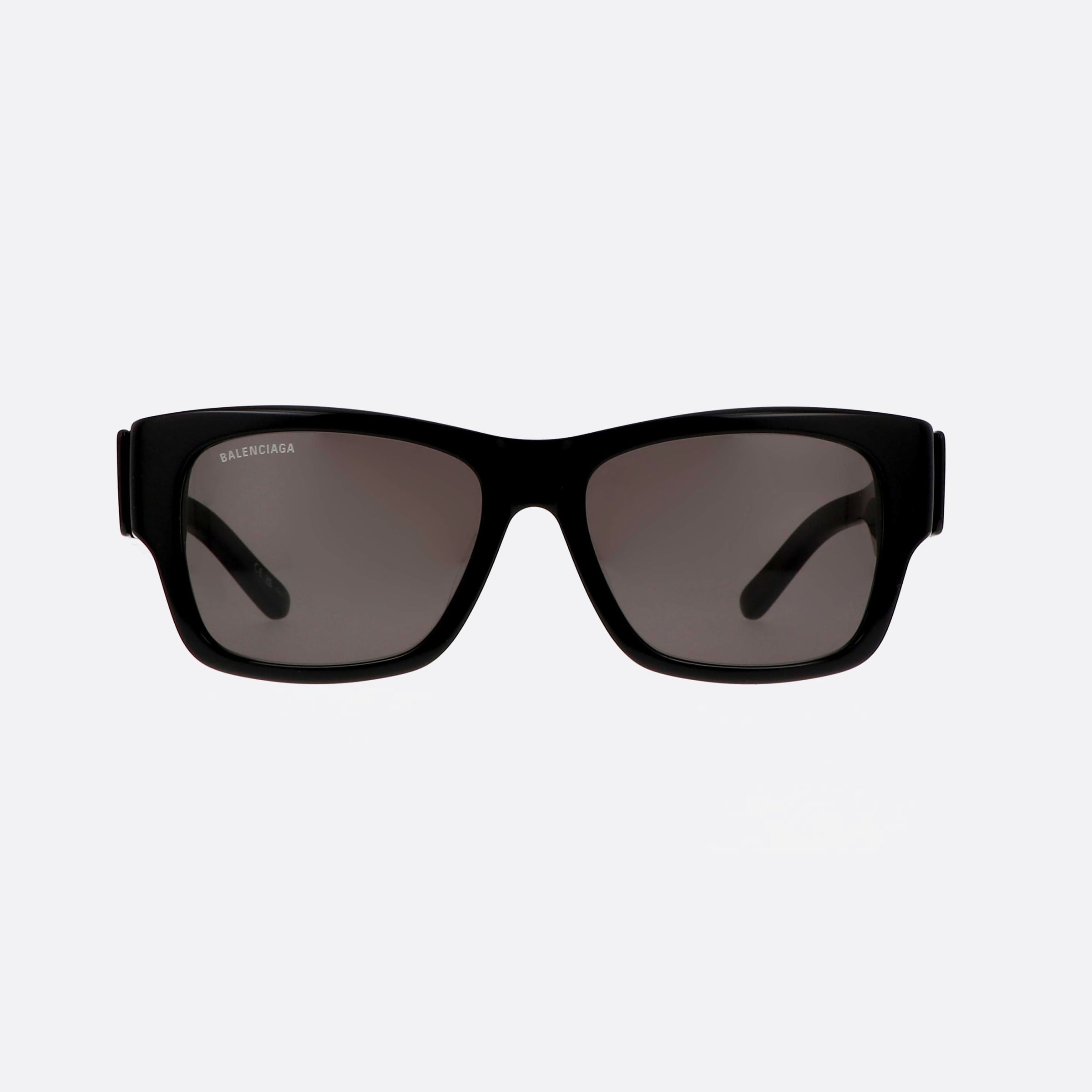 Balenciaga 56mm Bb0262sa Black Rectangle Unisex Sunglasses - Side View