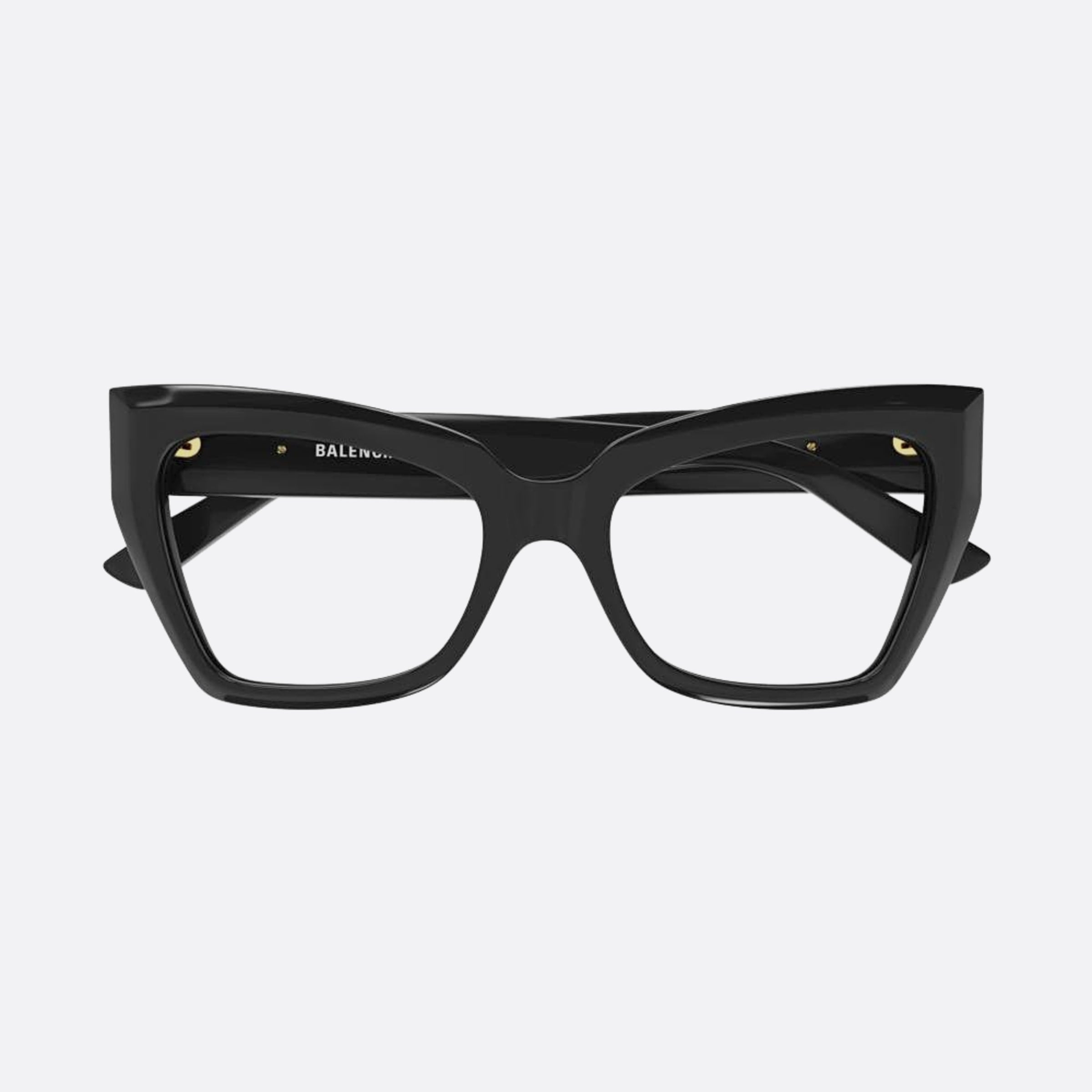 Balenciaga 53mm Black Geometric Woman Eyeglasses - Main View