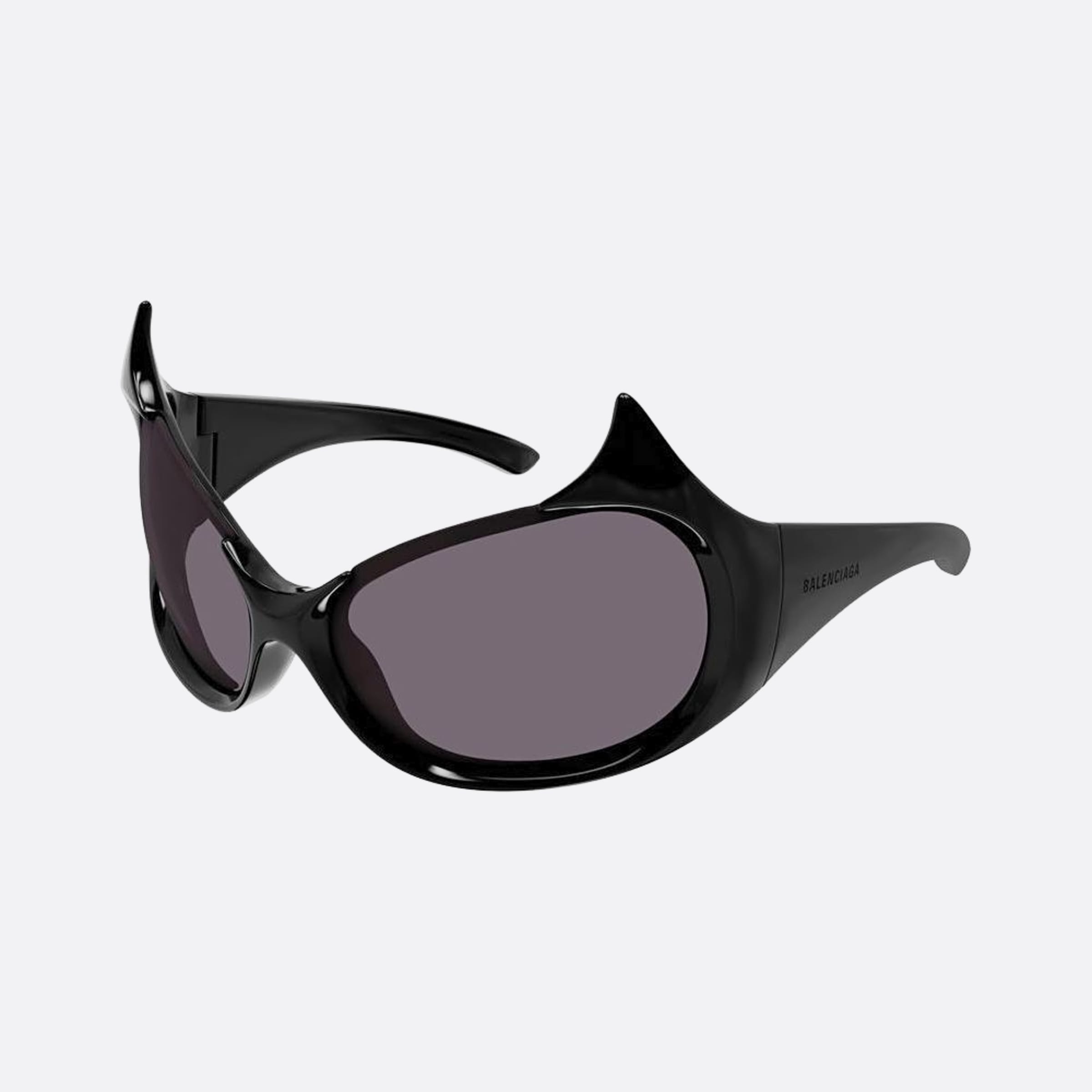 Balenciaga 71mm Black Cat Eye Woman Sunglasses - Side View
