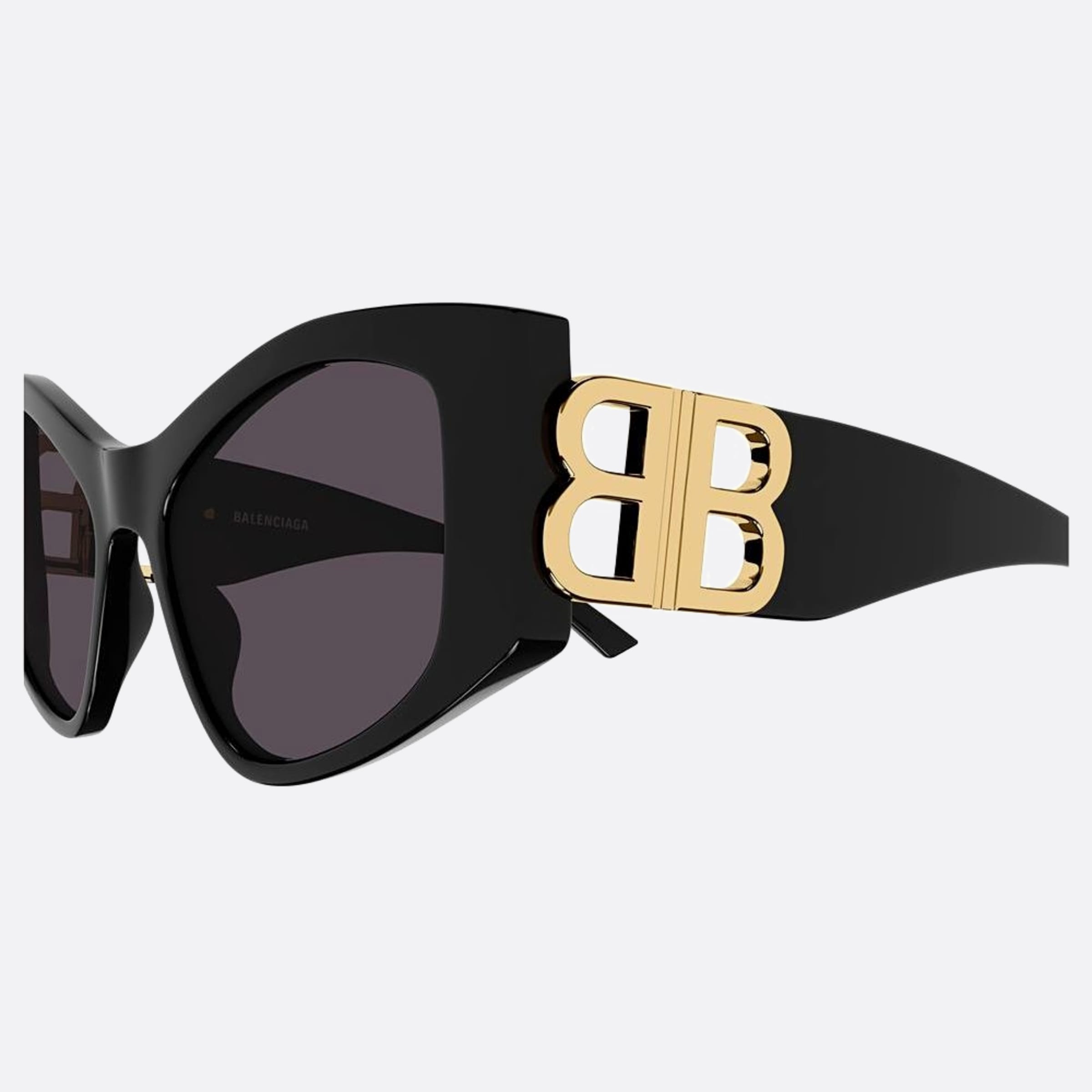 Balenciaga 55mm Black Cat Eye Woman Sunglasses - Detail View