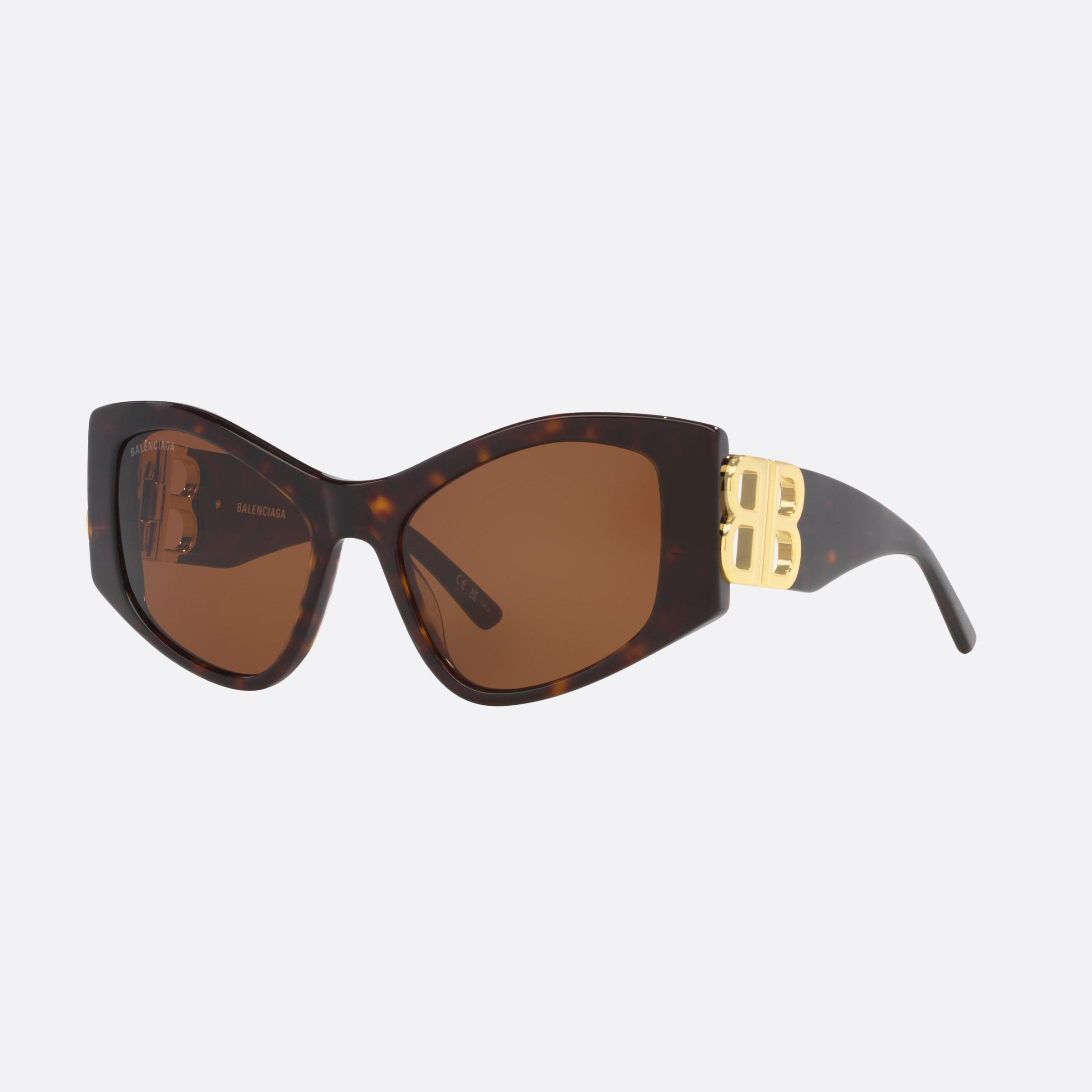 Balenciaga 55mm Tortoise Cat Eye Woman Sunglasses - Main View