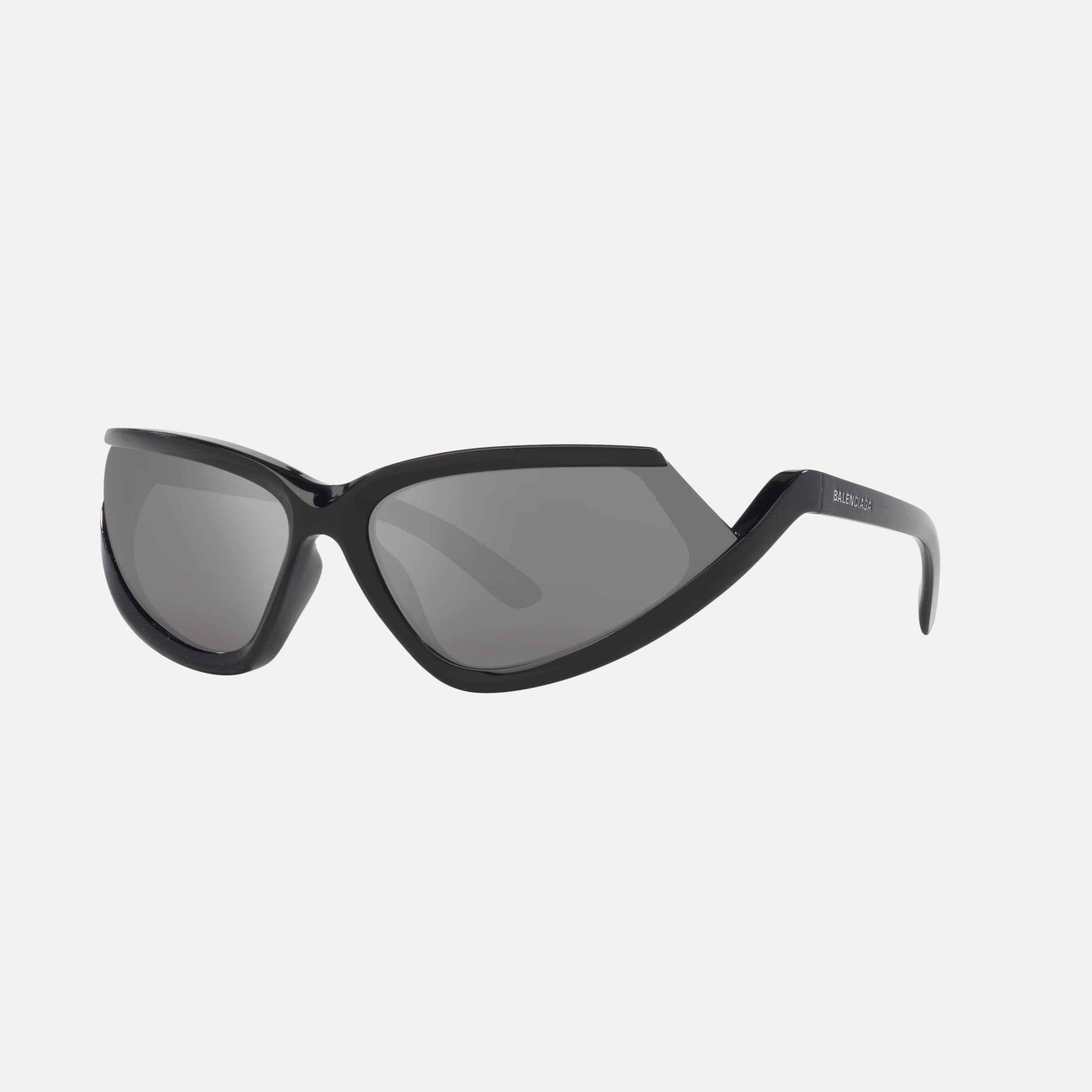 Balenciaga 71mm Black Rectangle Unisex Sunglasses - Main View