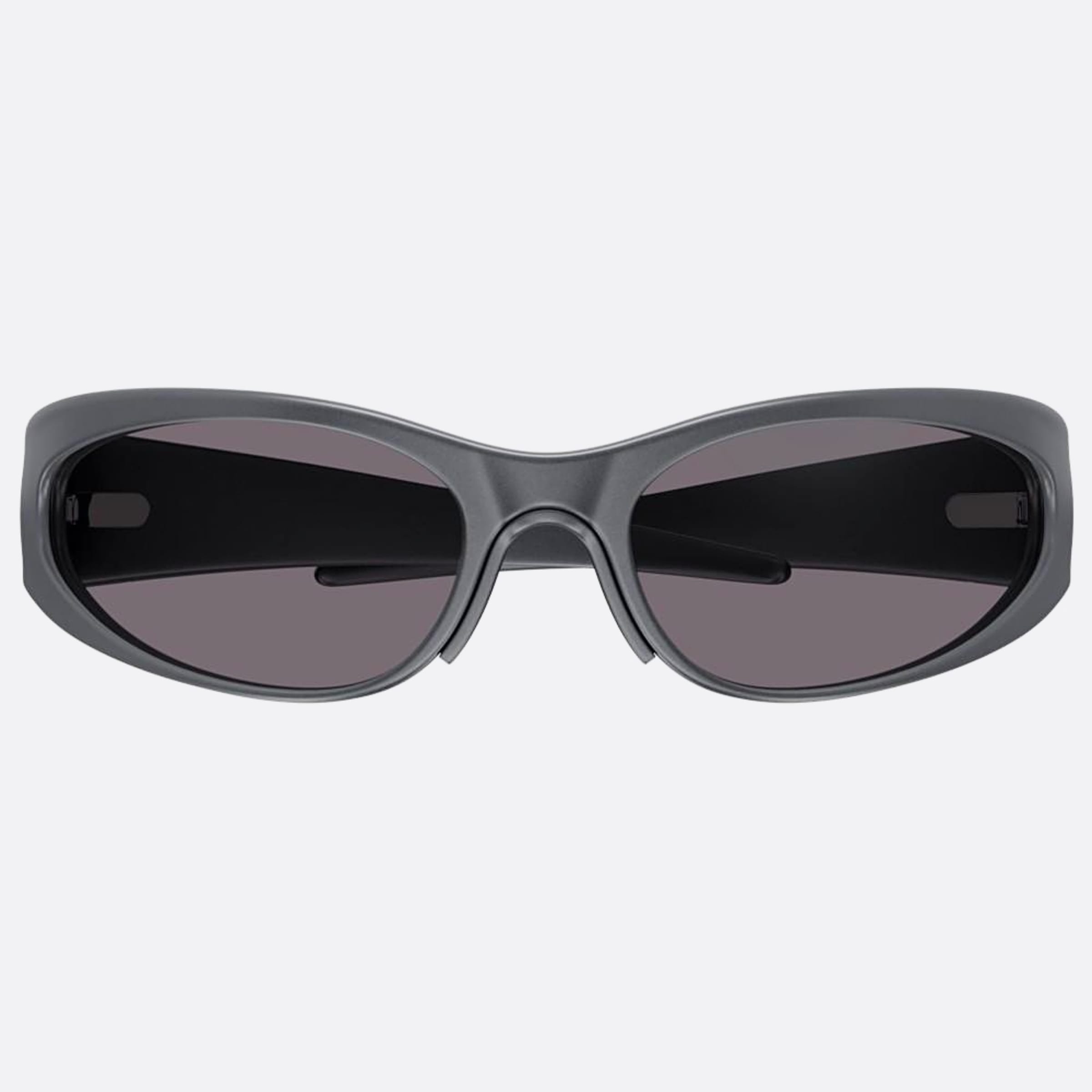Balenciaga 77mm Grey Geometric Man Sunglasses - Main View