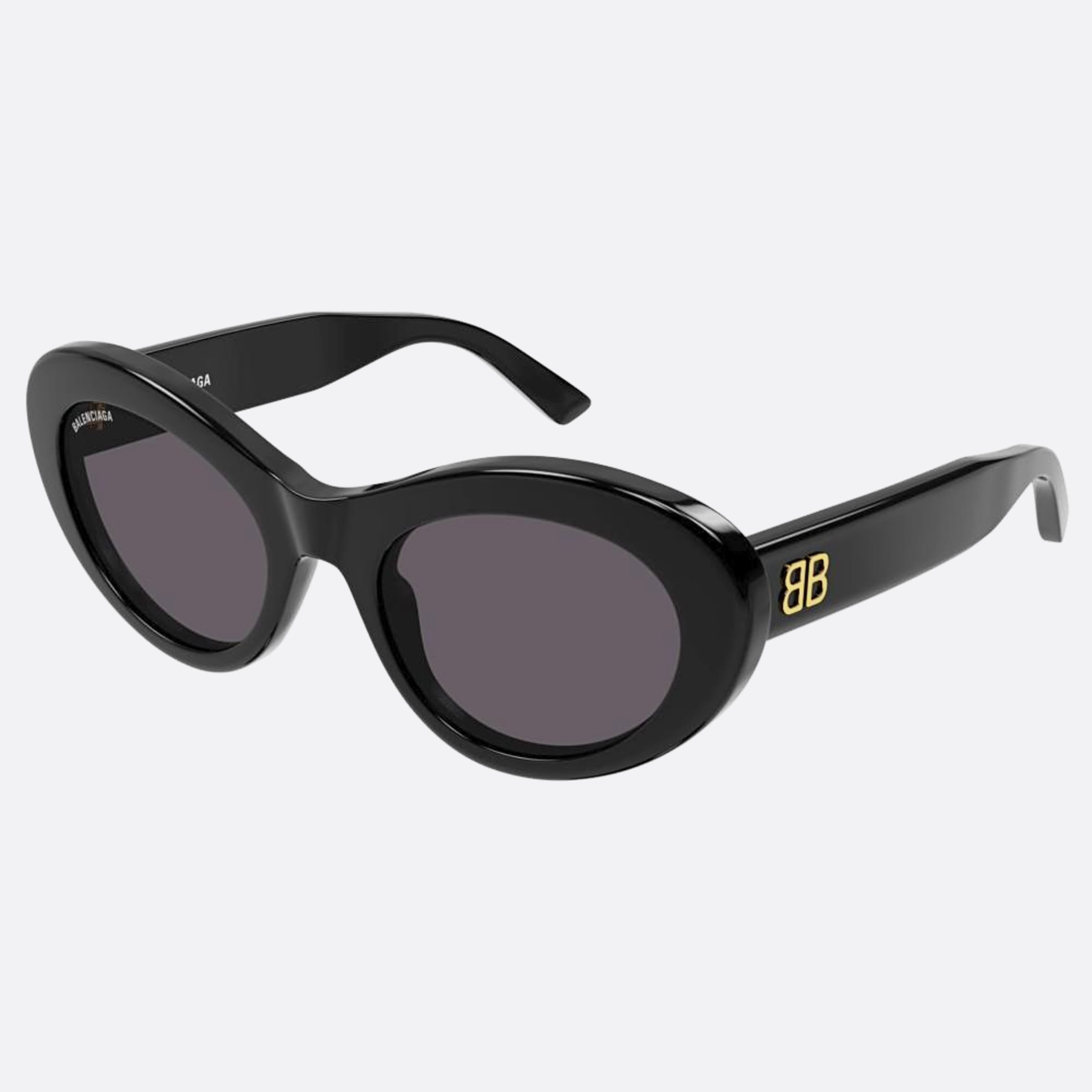 Balenciaga 55mm Bb0294sk Black Cat Eye Women Sunglasses - Side View
