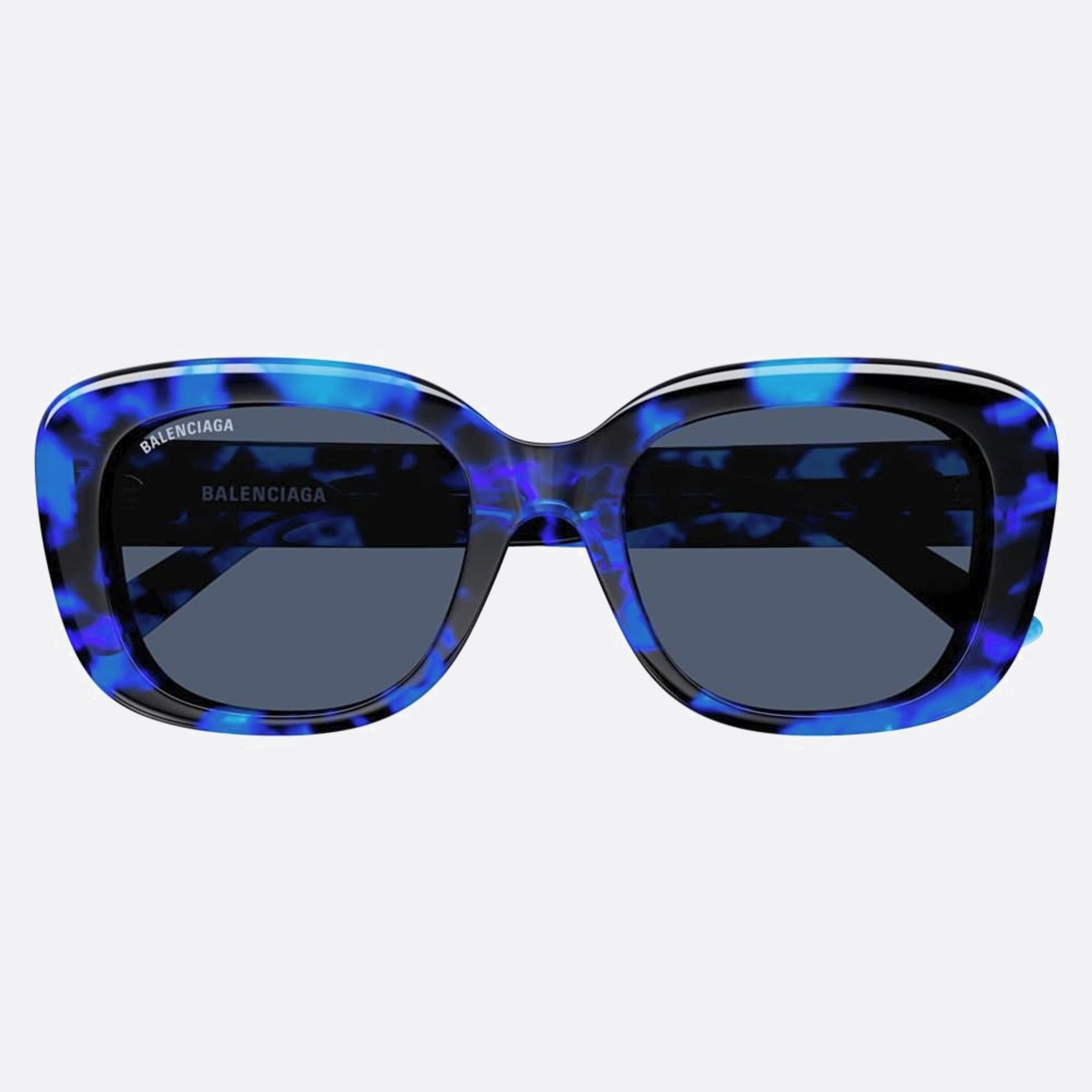 Balenciaga 54mm Bb0295sk Blue Geometric Woman Sunglasses - Main View