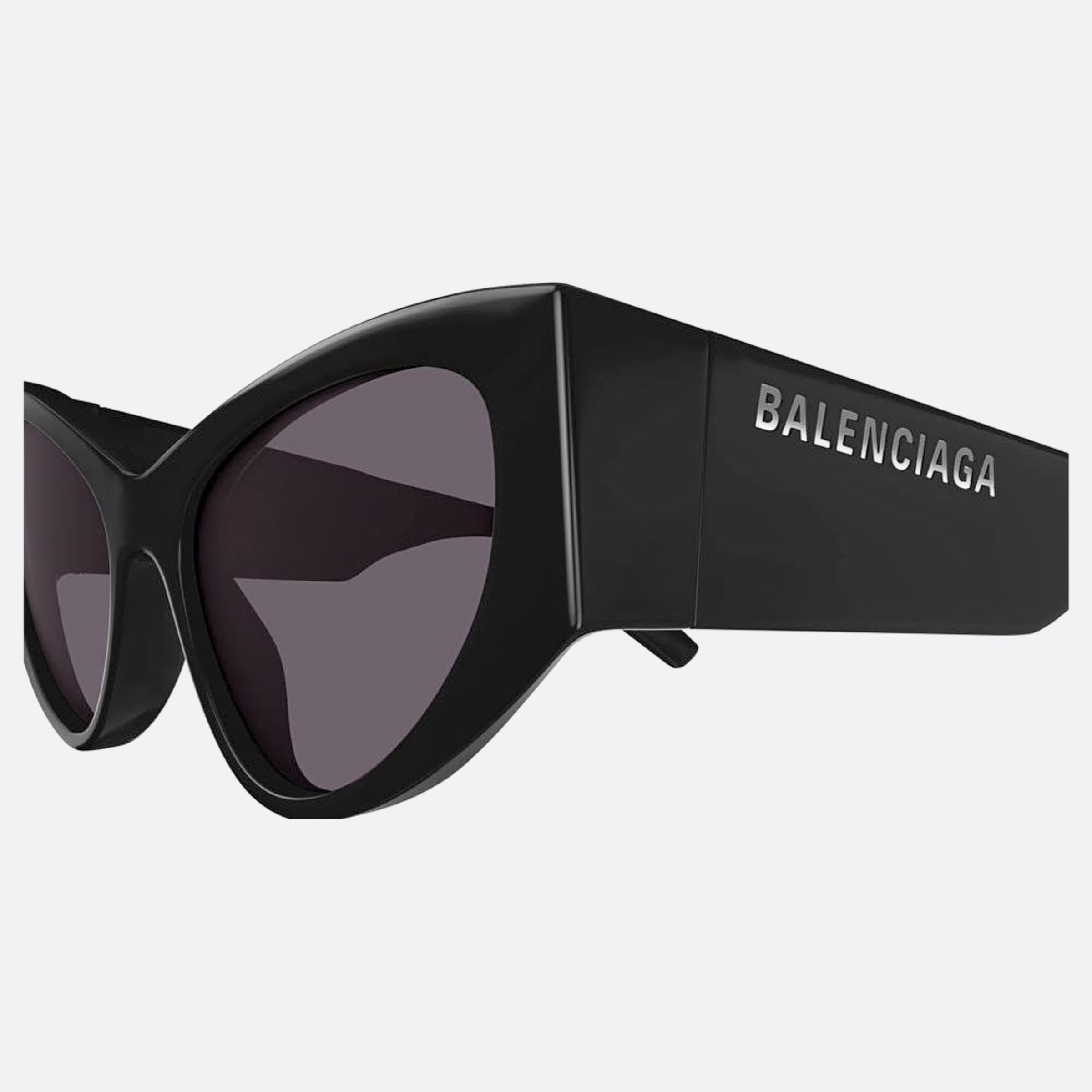 Balenciaga 56mm Black Cat Eye Women Sunglasses - Detail View