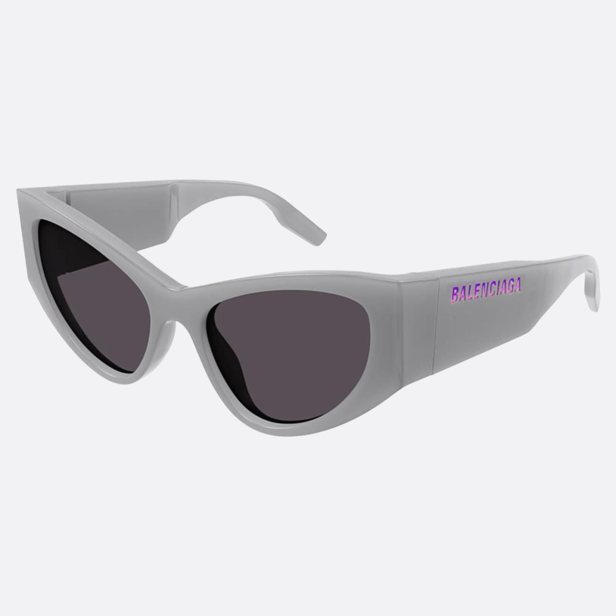 Balenciaga 56mm Grey Cat Eye Women Sunglasses - Side View