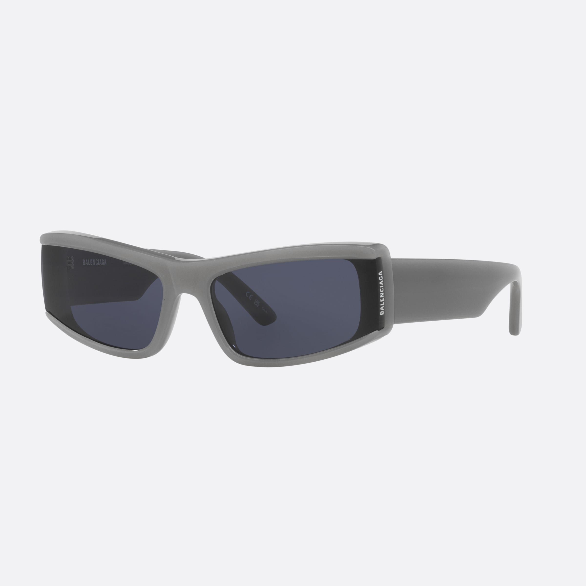 Balenciaga 66mm Grey Cat Eye Unisex Sunglasses - Main View