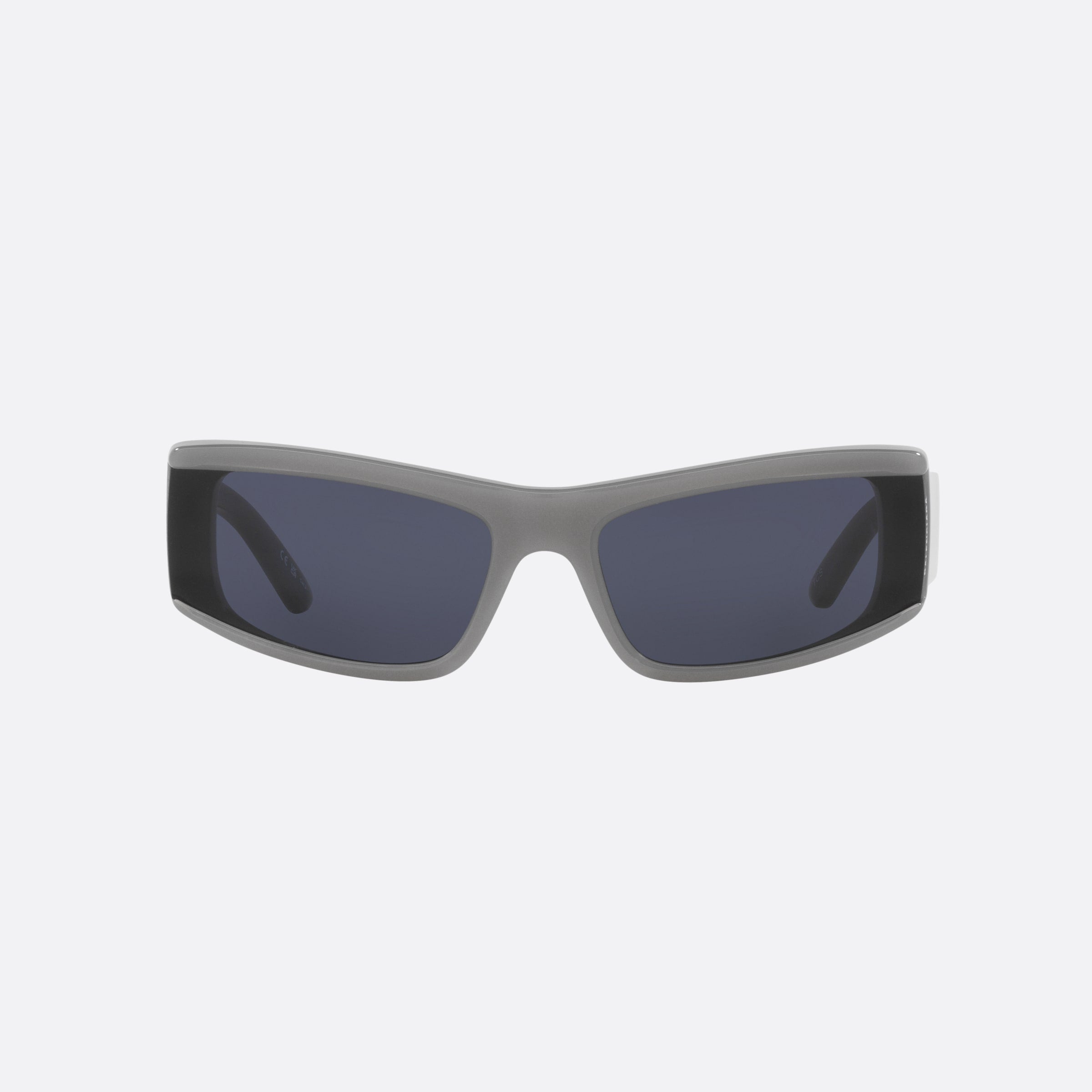 Balenciaga 66mm Grey Cat Eye Unisex Sunglasses - Side View