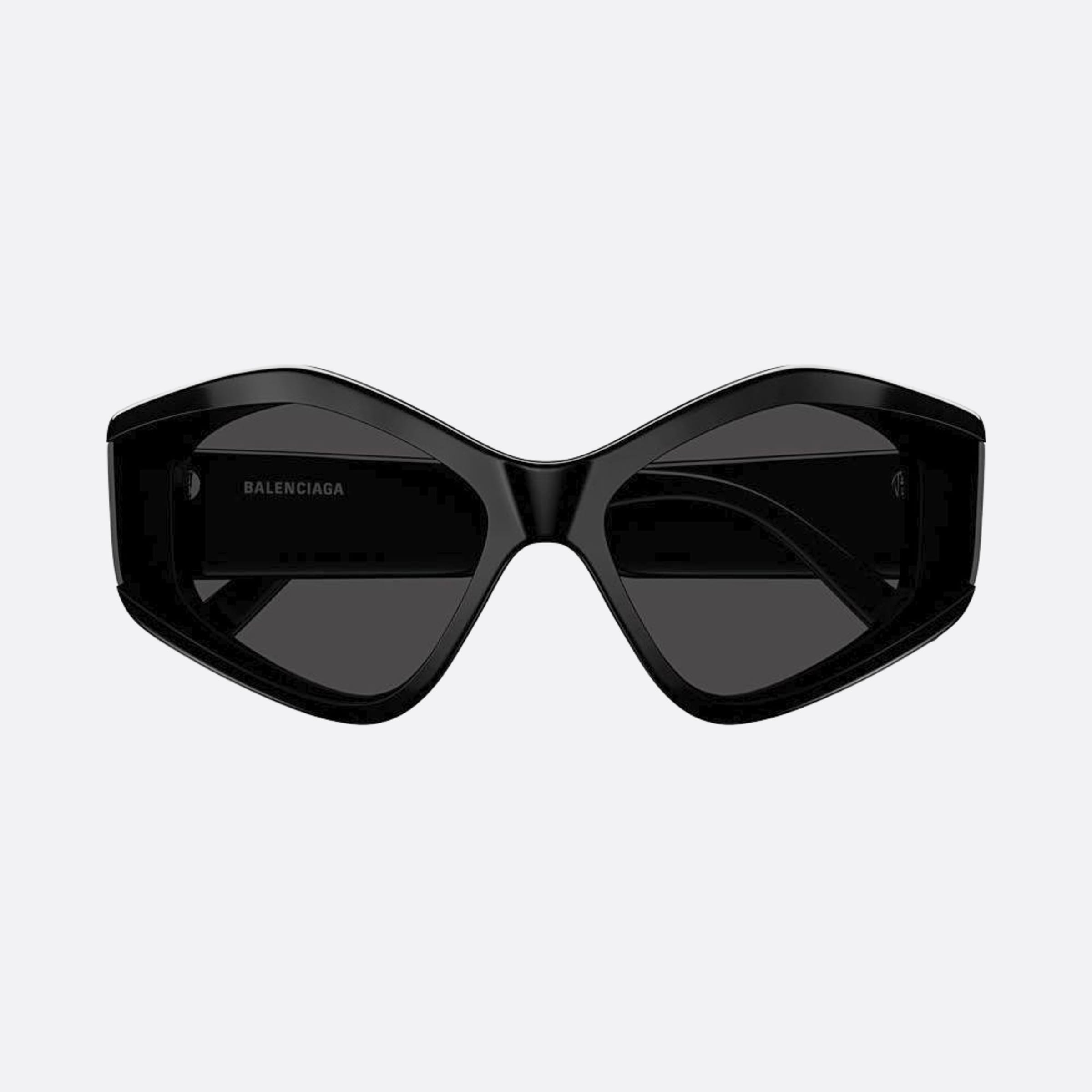 Balenciaga 66mm Black Geometric Woman Sunglasses - Main View