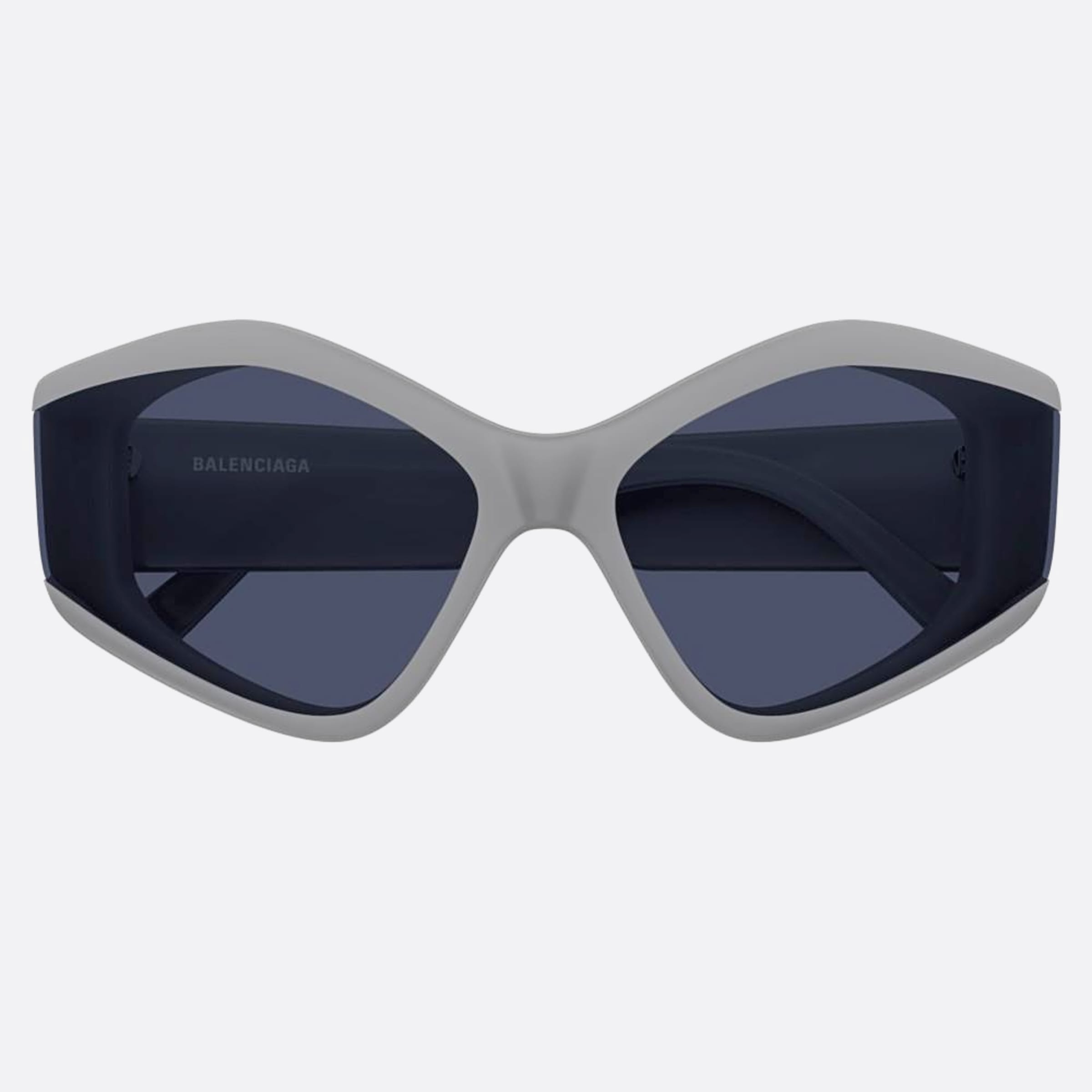Balenciaga 66mm Grey Geometric Woman Sunglasses - Main View