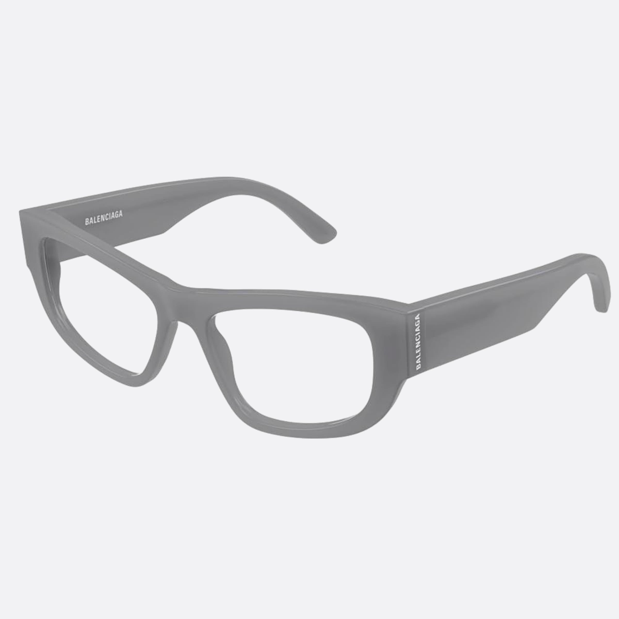 Balenciaga 53mm Grey Cat Eye Woman Eyeglasses - Side View