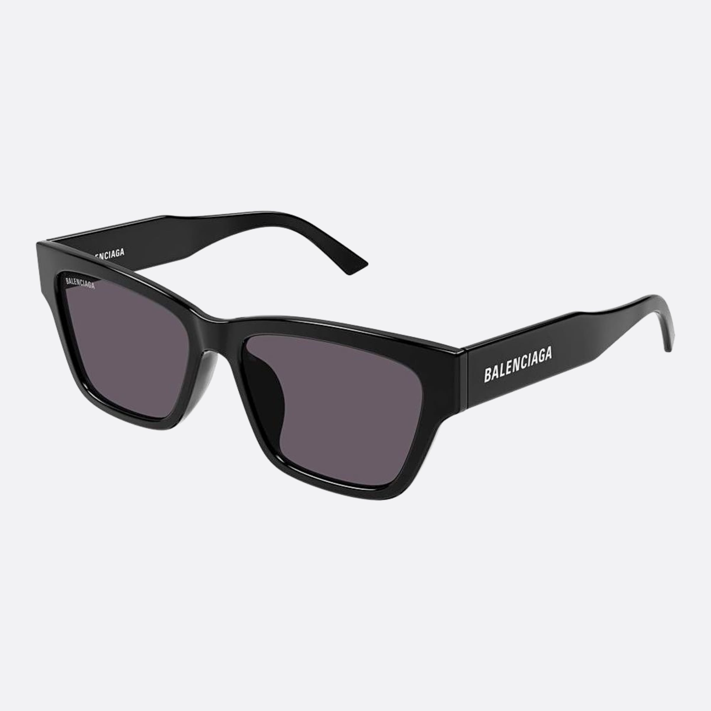 Balenciaga 56mm Bb0307sa Black Squared Woman Sunglasses - Side View