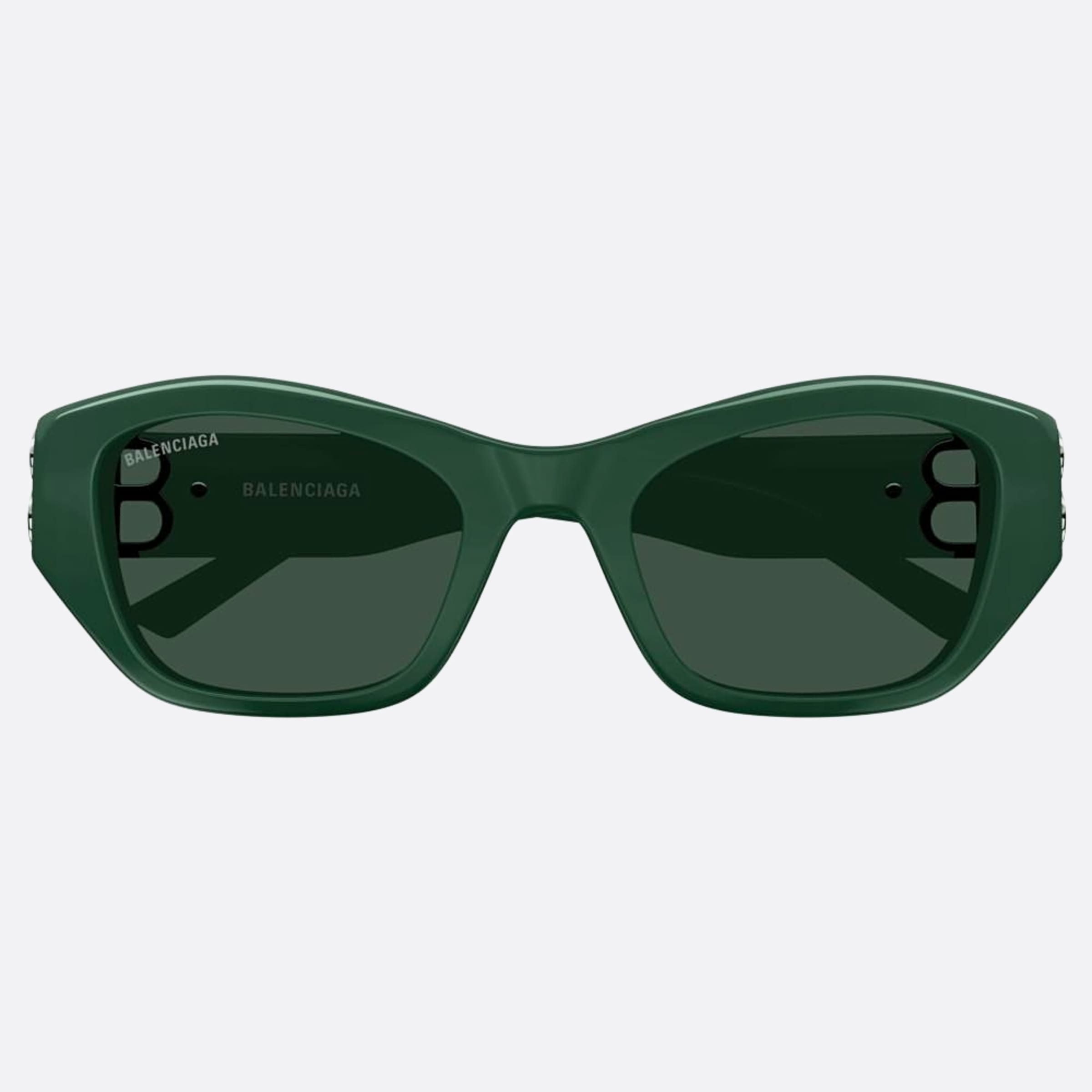 Balenciaga 53mm Bb0311sk Green Squared Woman Sunglasses - Main View